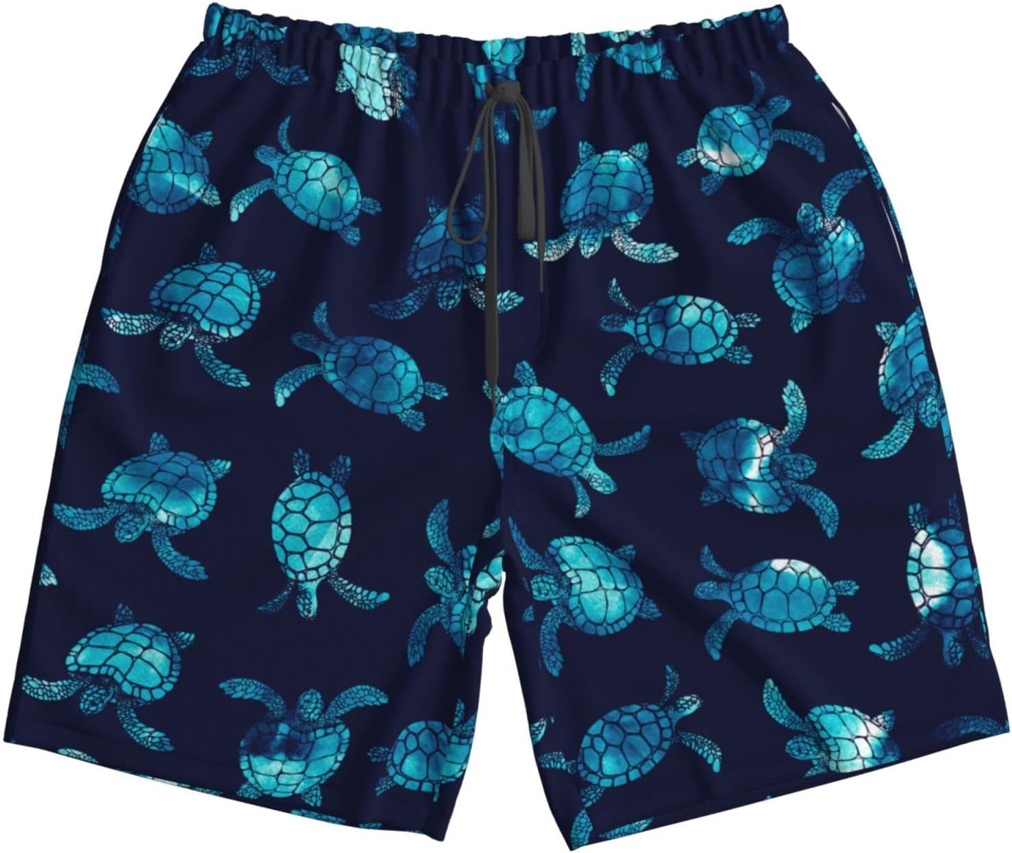 Men's Swim Trunks Beach Board Shorts Quick Dry Swimwear Sports with Pockets - Picture 38 of 99
