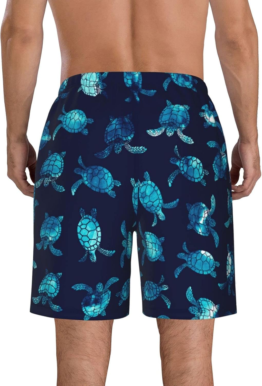 Men's Swim Trunks Beach Board Shorts Quick Dry Swimwear Sports with Pockets - Picture 41 of 99
