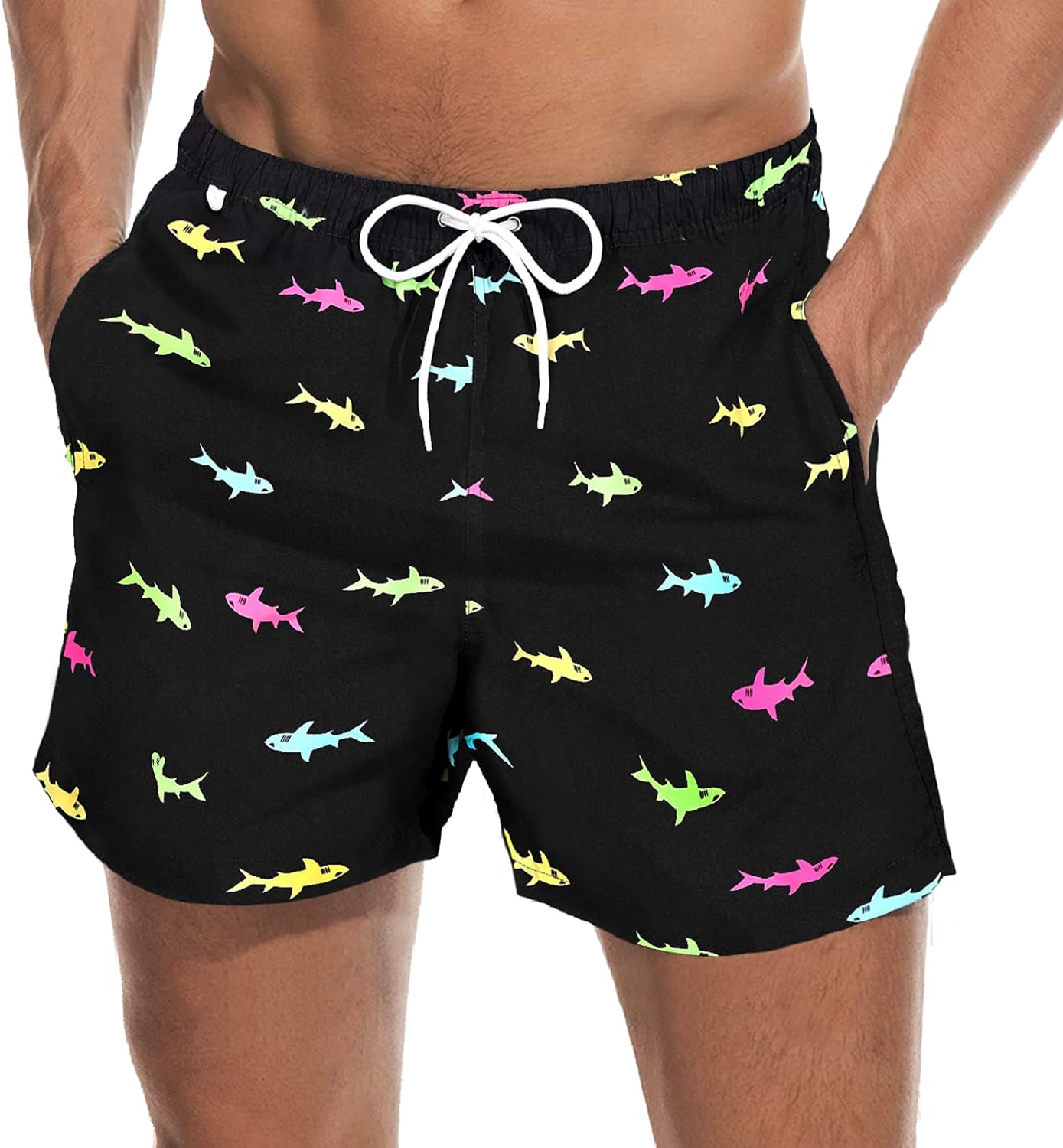 Beach Shorts Swim Trunks Quick Dry Men's Bathing Suit with Mesh Lining - Picture 28 of 111