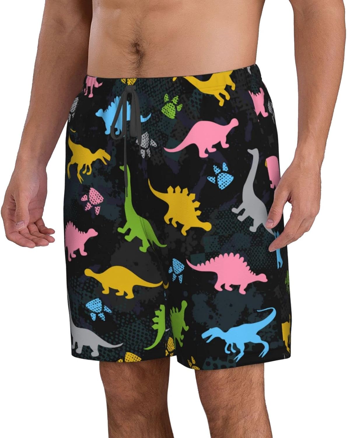 Men's Swim Trunks Beach Board Shorts Quick Dry Swimwear Sports with Pockets - Picture 56 of 99
