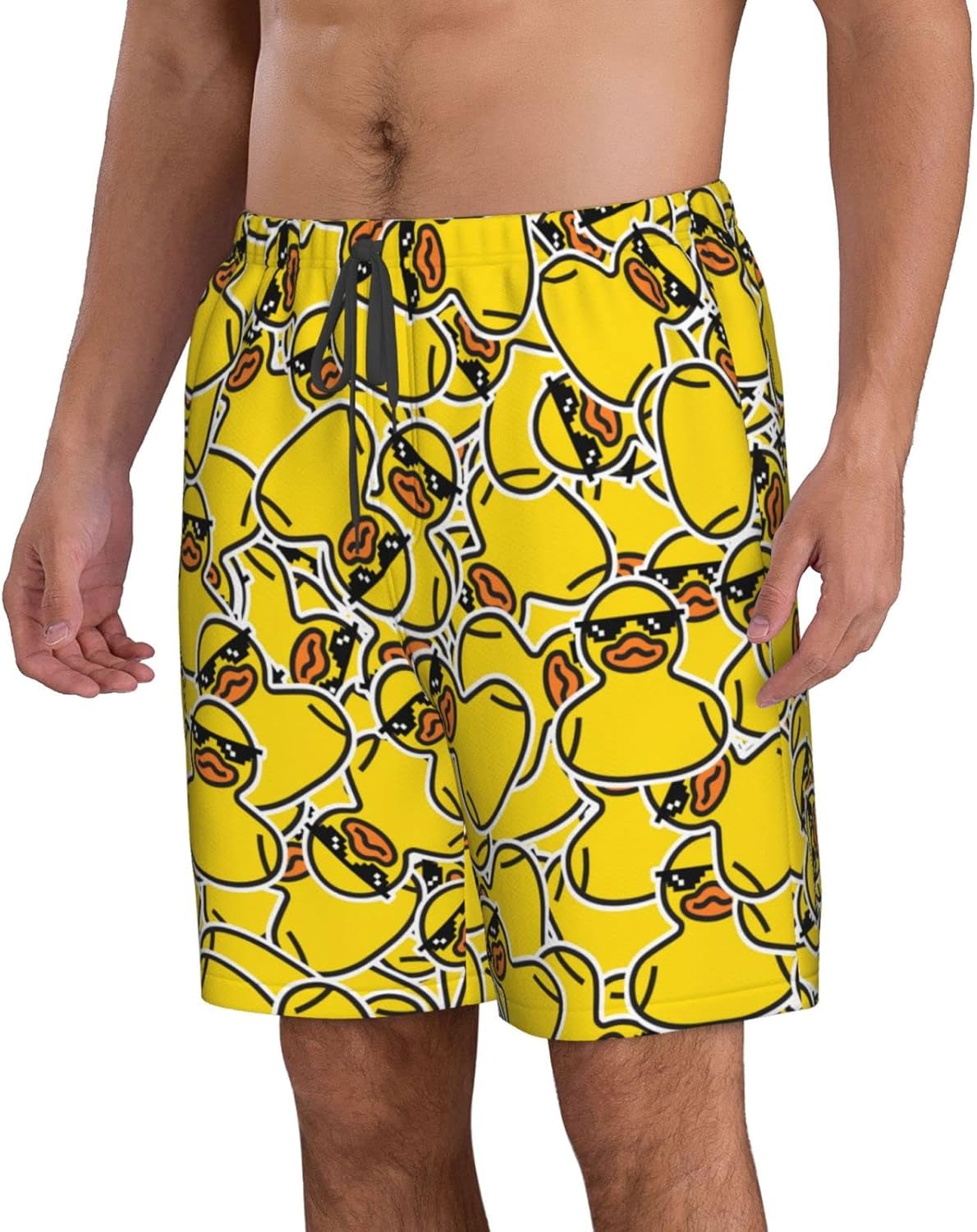 Men's Swim Trunks Beach Board Shorts Quick Dry Swimwear Sports with Pockets - Picture 64 of 99