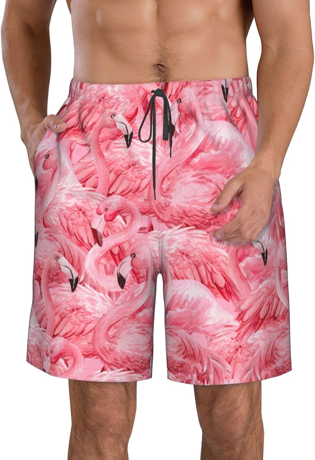 Men's Swim Trunks Beach Board Shorts Quick Dry Swimwear Sports with Pockets - Picture 71 of 99