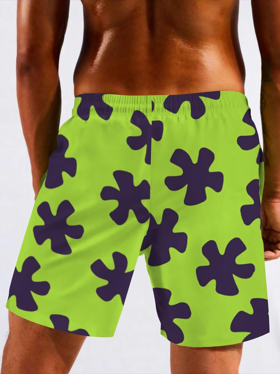 Men's Swim Trunk with Compression Liner Quick Dry Board Shorts Surf Beach Shorts - Picture 35 of 132