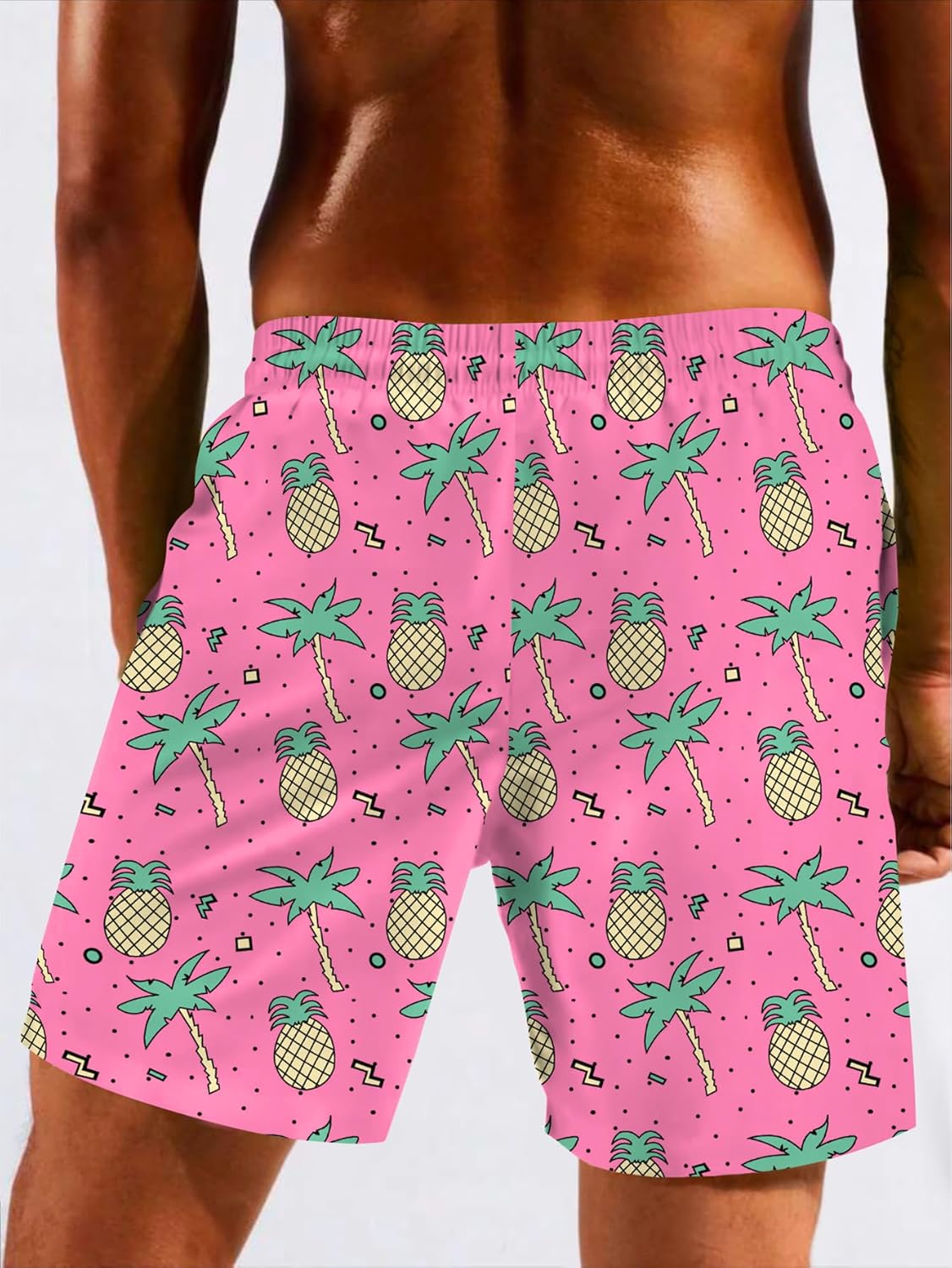 Men's Swim Trunk with Compression Liner Quick Dry Board Shorts Surf Beach Shorts - Picture 38 of 132