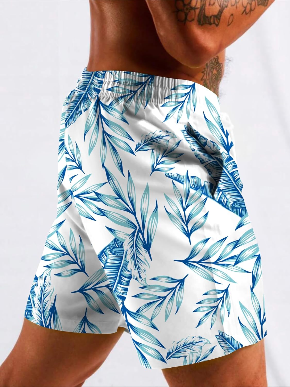 Men's Swim Trunk with Compression Liner Quick Dry Board Shorts Surf Beach Shorts - Picture 43 of 132