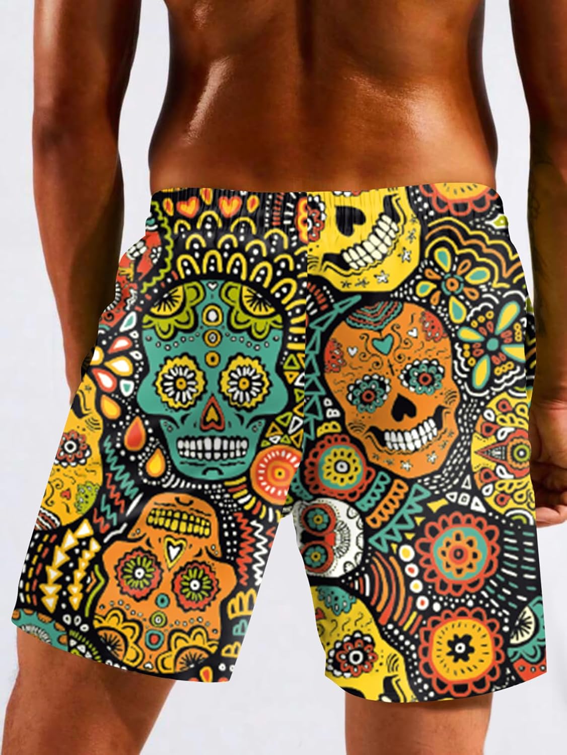 Men's Swim Trunk with Compression Liner Quick Dry Board Shorts Surf Beach Shorts - Picture 48 of 132