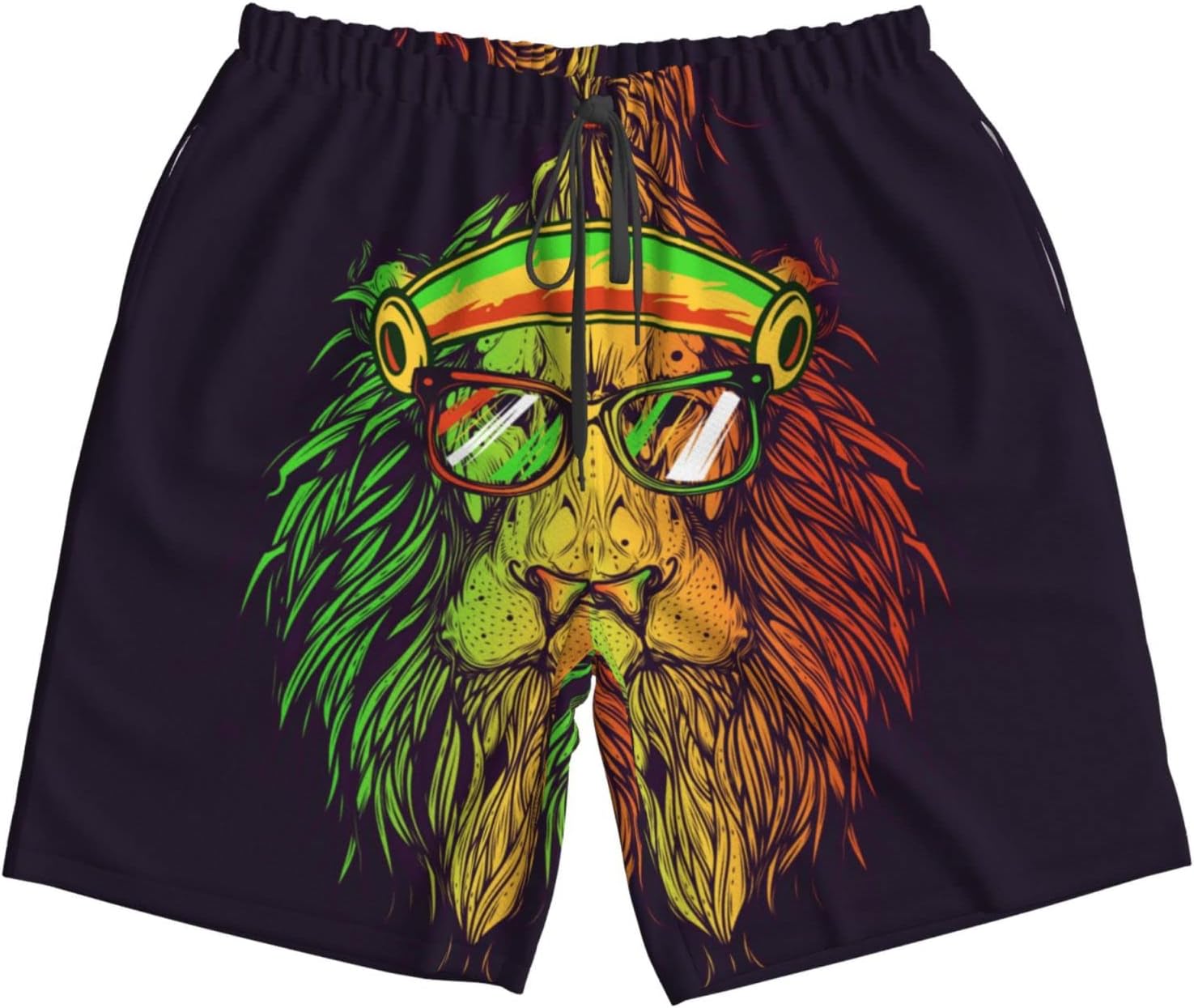 Men's Swim Trunks Beach Board Shorts Quick Dry Swimwear Sports with Pockets - Picture 86 of 99