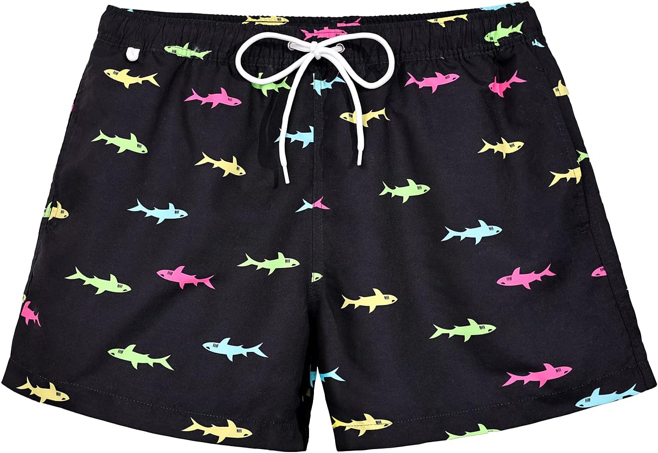 Beach Shorts Swim Trunks Quick Dry Men's Bathing Suit with Mesh Lining - Picture 29 of 111