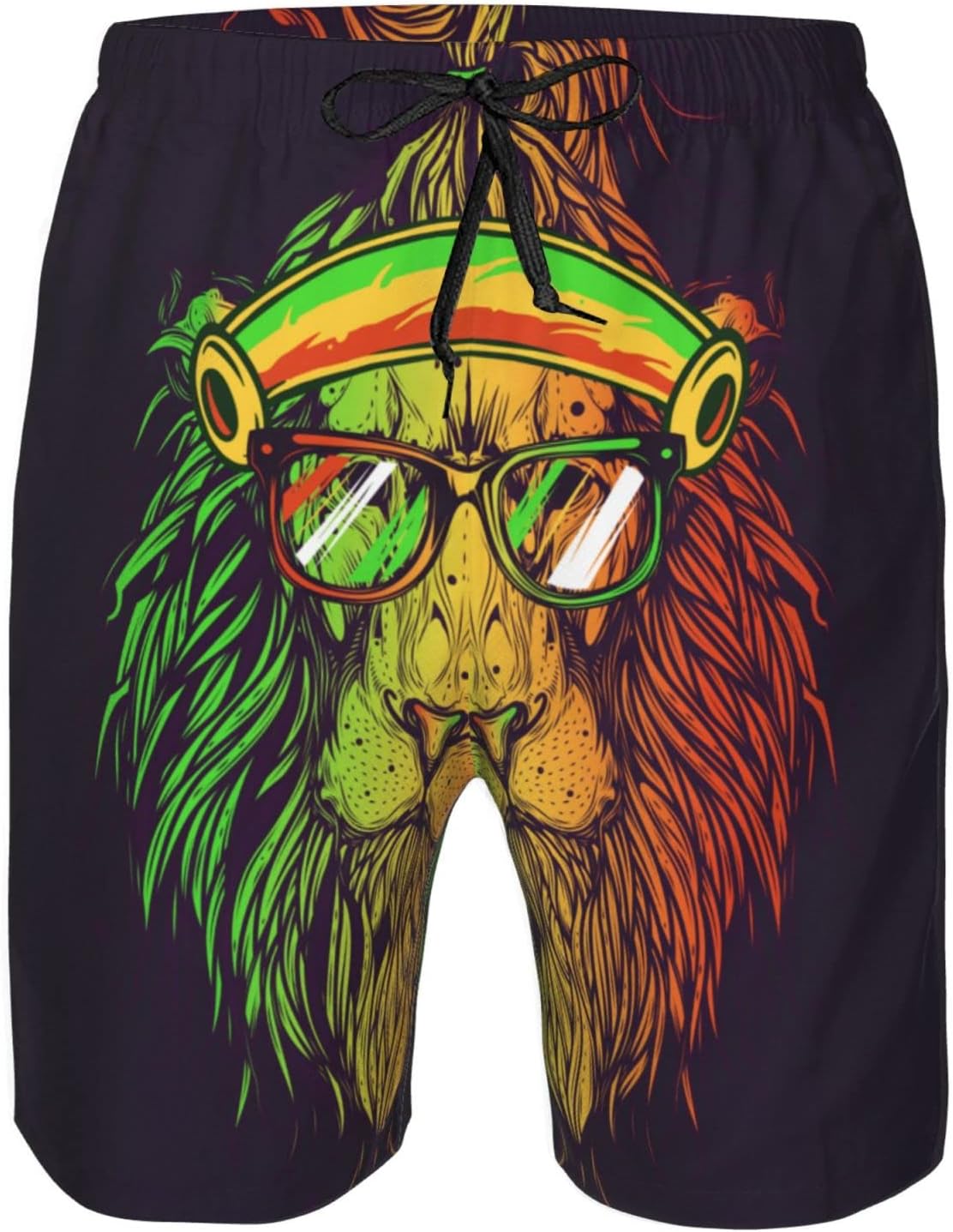 Men's Swim Trunks Beach Board Shorts Quick Dry Swimwear Sports with Pockets - Picture 90 of 99