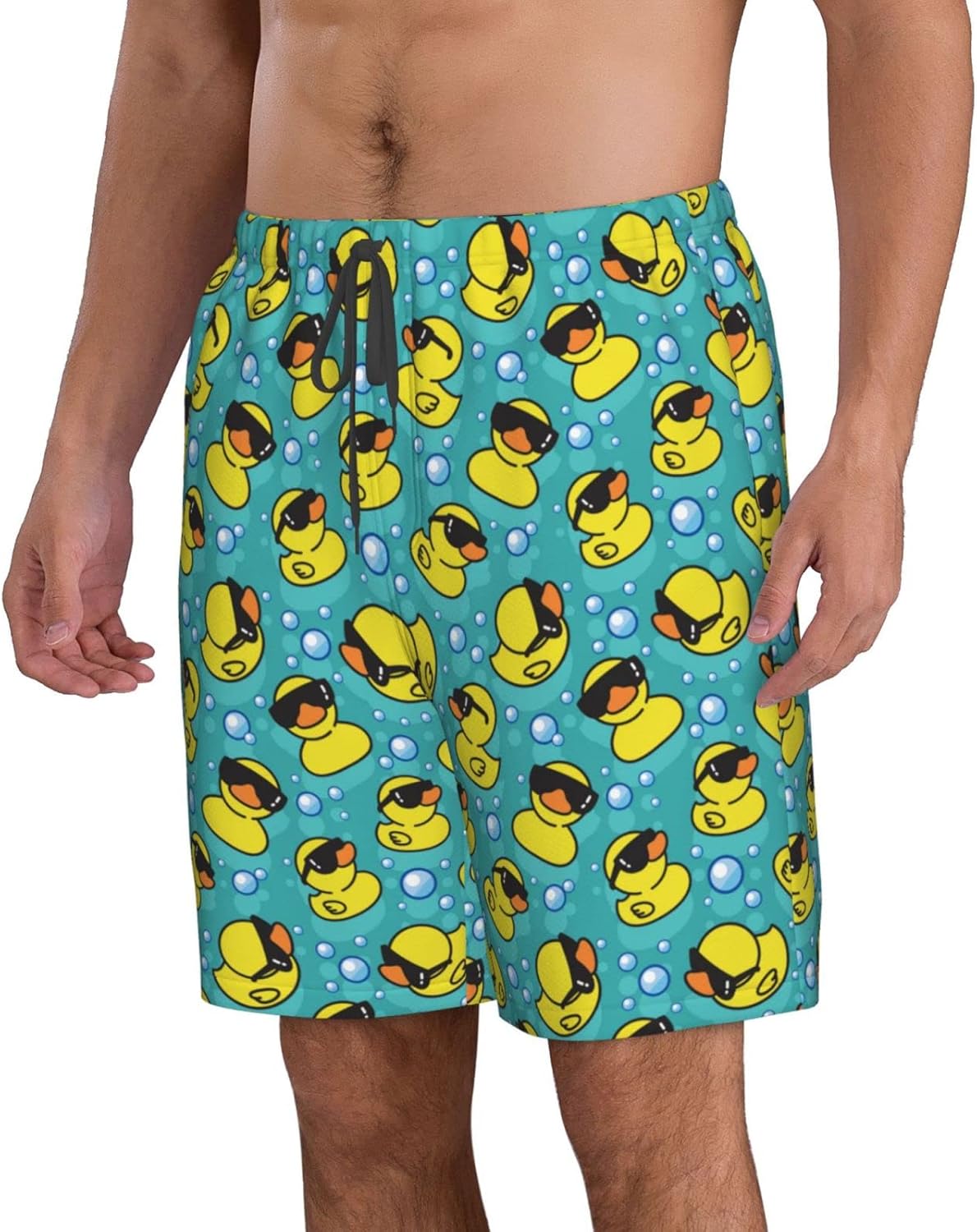 Men's Swim Trunks Beach Board Shorts Quick Dry Swimwear Sports with Pockets - Picture 95 of 99