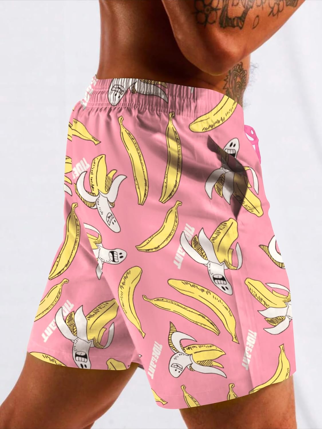 Men's Swim Trunk with Compression Liner Quick Dry Board Shorts Surf Beach Shorts - Picture 94 of 132