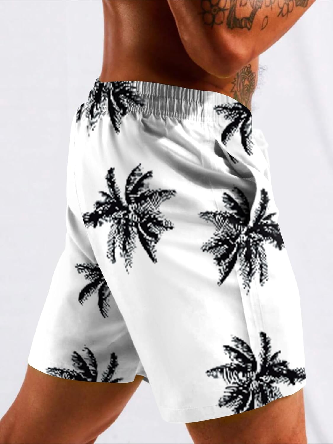 Men's Swim Trunk with Compression Liner Quick Dry Board Shorts Surf Beach Shorts - Picture 99 of 132