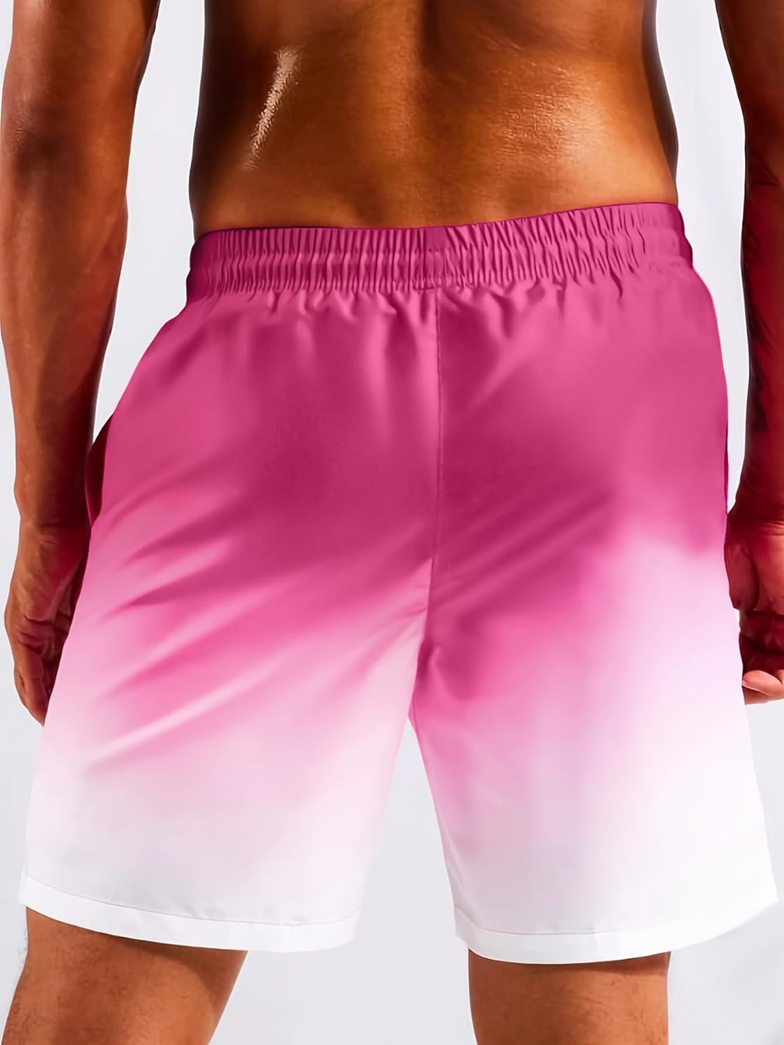 Men's Swim Trunk with Compression Liner Quick Dry Board Shorts Surf Beach Shorts - Picture 118 of 132