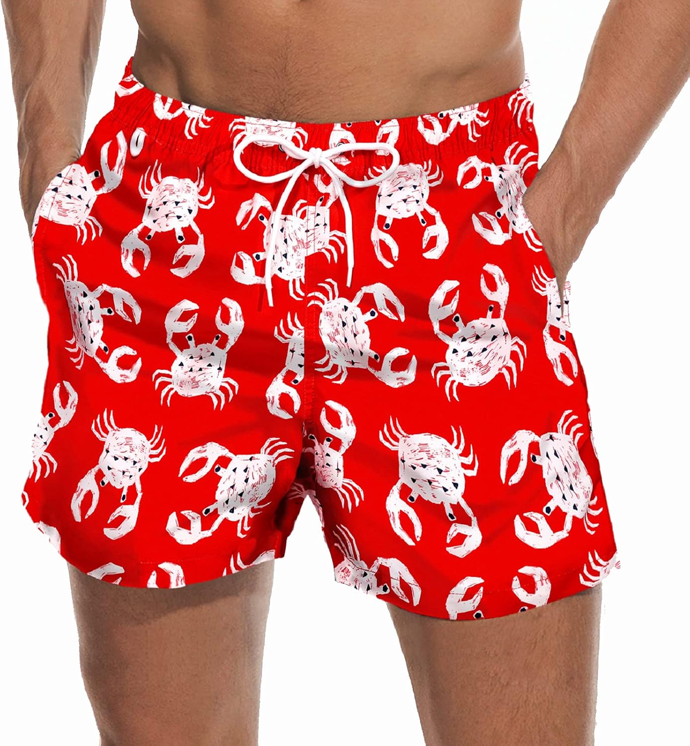 Beach Shorts Swim Trunks Quick Dry Men's Bathing Suit with Mesh Lining - Picture 87 of 111
