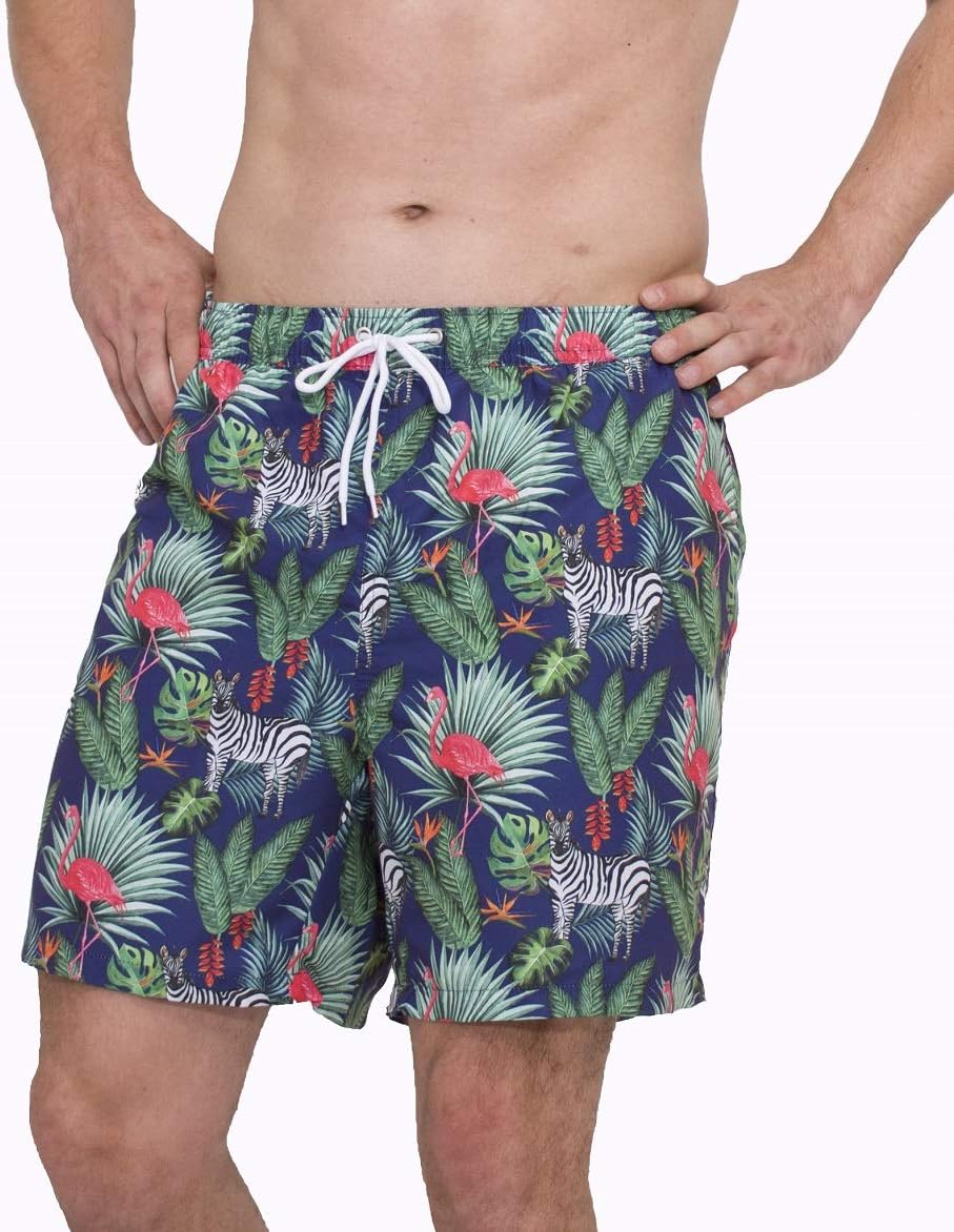 Beach Shorts Swim Trunks Quick Dry Men's Bathing Suit with Mesh Lining - Picture 107 of 111