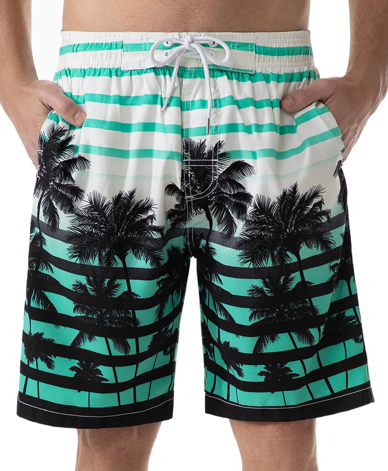 Bañador para hombre de secado rápido boardshorts para hombre, trajes de baño para hombre con forro de malla - Imagen 37 de 127