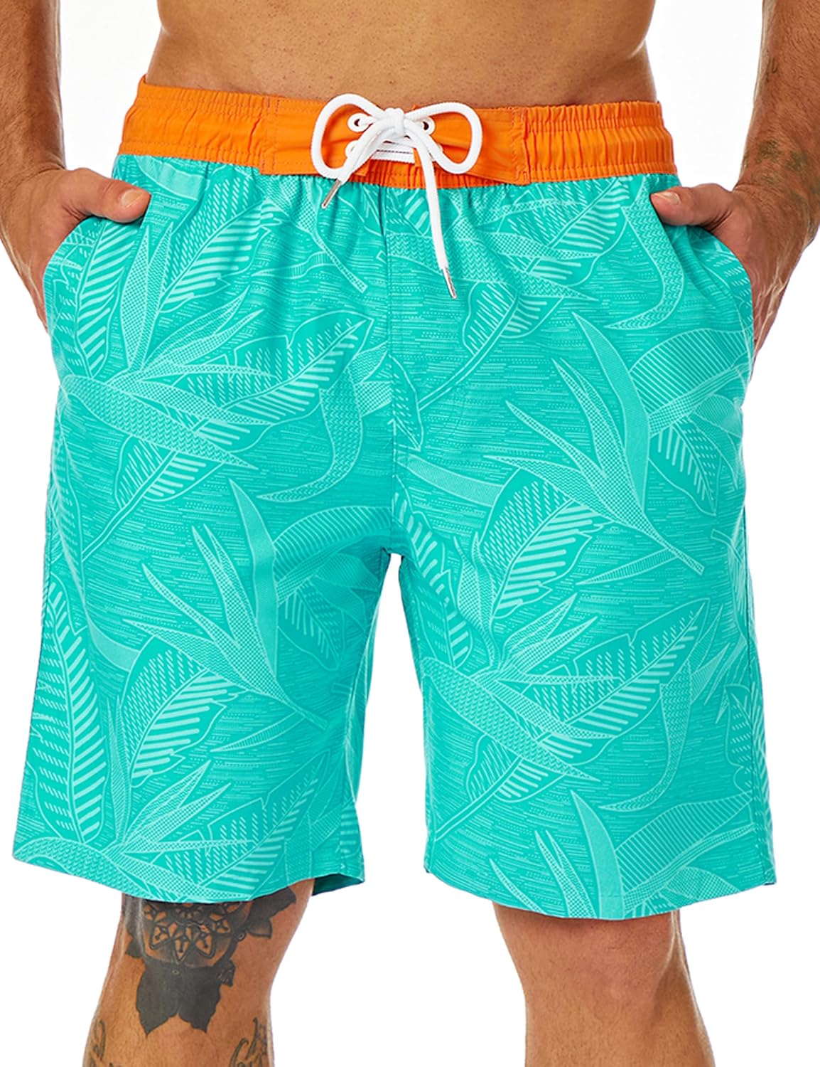 Bañador para hombre de secado rápido boardshorts para hombre, trajes de baño para hombre con forro de malla - Imagen 48 de 127