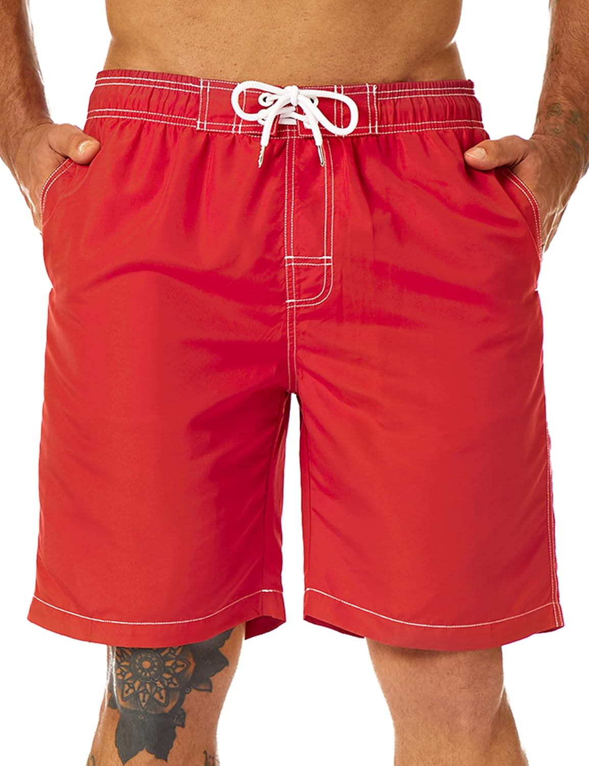 Bañador para hombre de secado rápido boardshorts para hombre, trajes de baño para hombre con forro de malla - Imagen 73 de 127