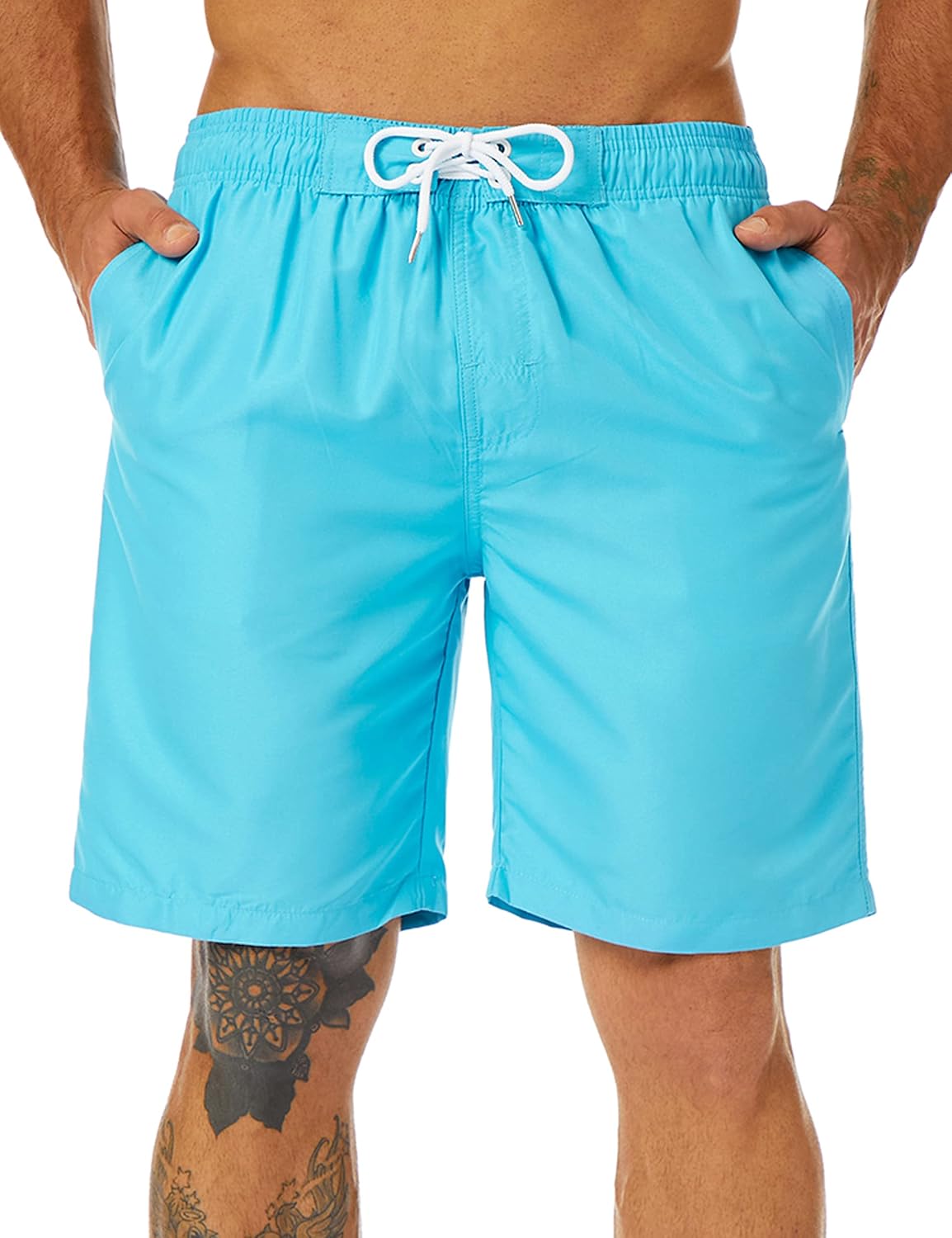 Bañador para hombre de secado rápido boardshorts para hombre, trajes de baño para hombre con forro de malla - Imagen 75 de 127
