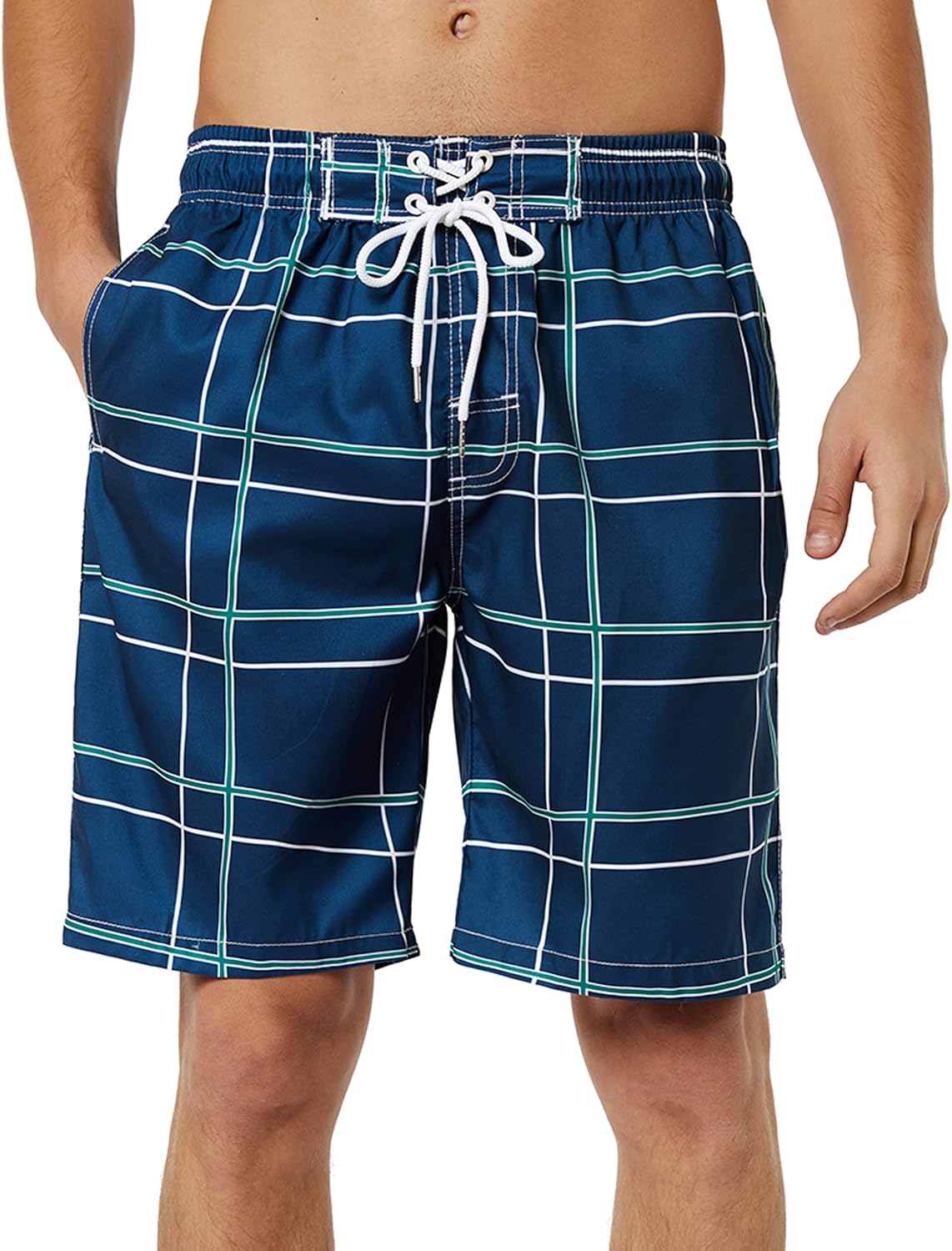 Bañador para hombre de secado rápido boardshorts para hombre, trajes de baño para hombre con forro de malla - Imagen 77 de 127
