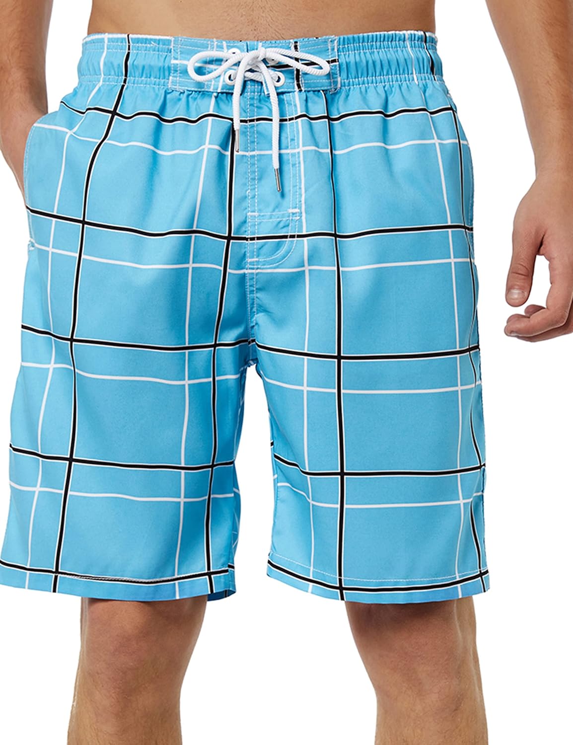 Bañador para hombre de secado rápido boardshorts para hombre, trajes de baño para hombre con forro de malla - Imagen 85 de 127