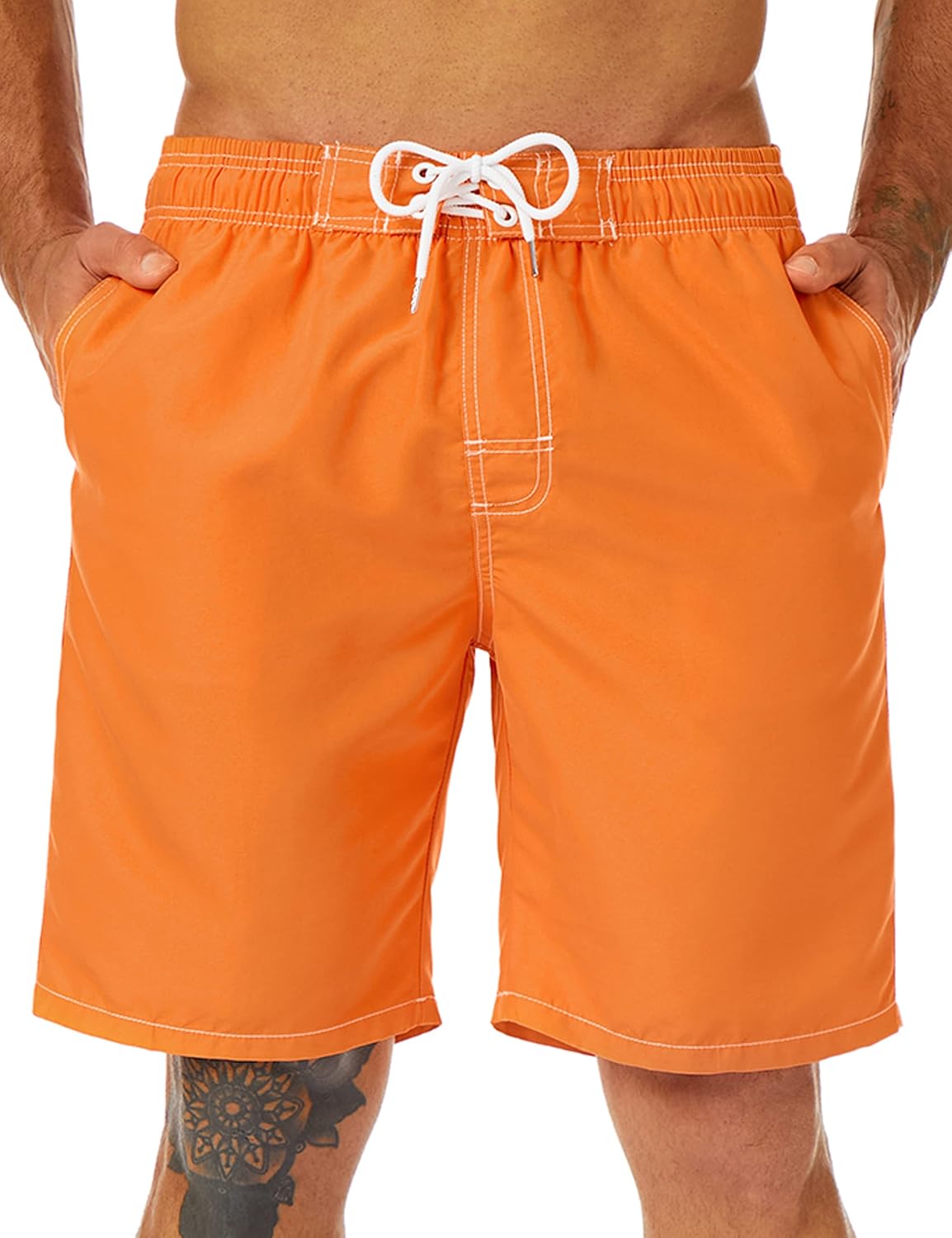 Bañador para hombre de secado rápido boardshorts para hombre, trajes de baño para hombre con forro de malla - Imagen 91 de 127