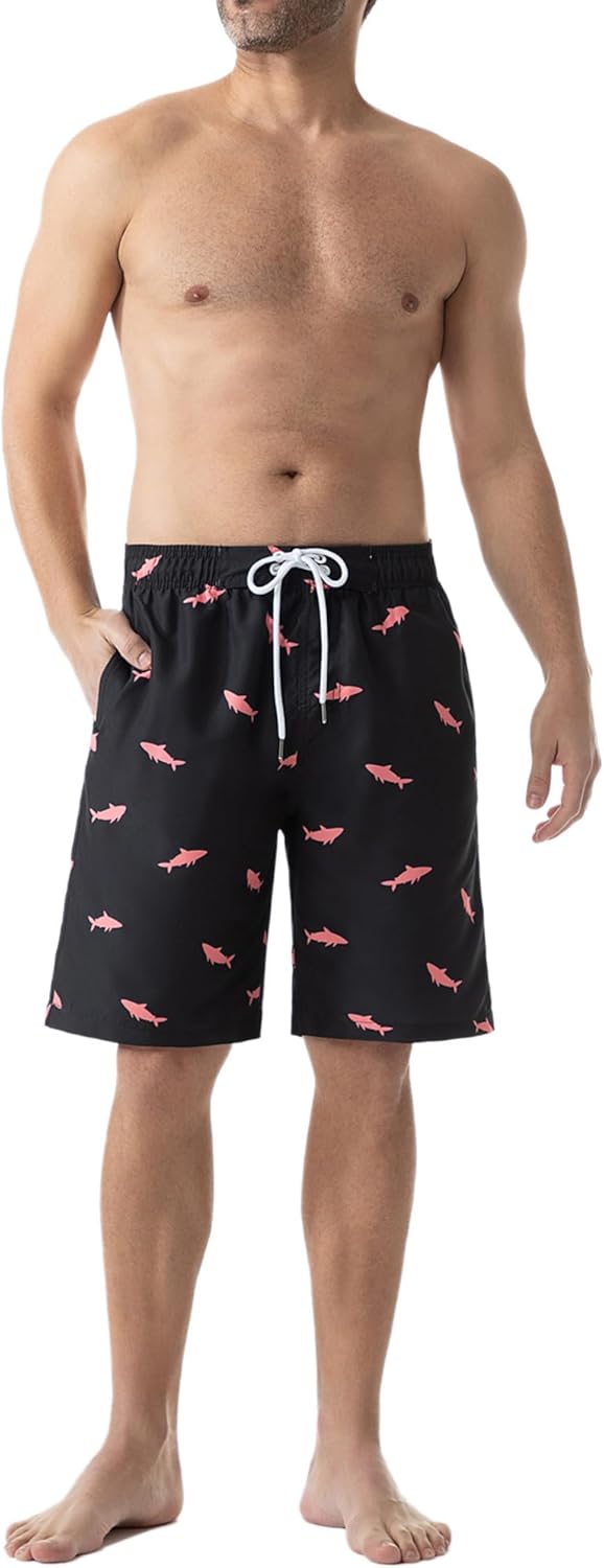 Bañador para hombre de secado rápido boardshorts para hombre, trajes de baño para hombre con forro de malla - Imagen 96 de 127