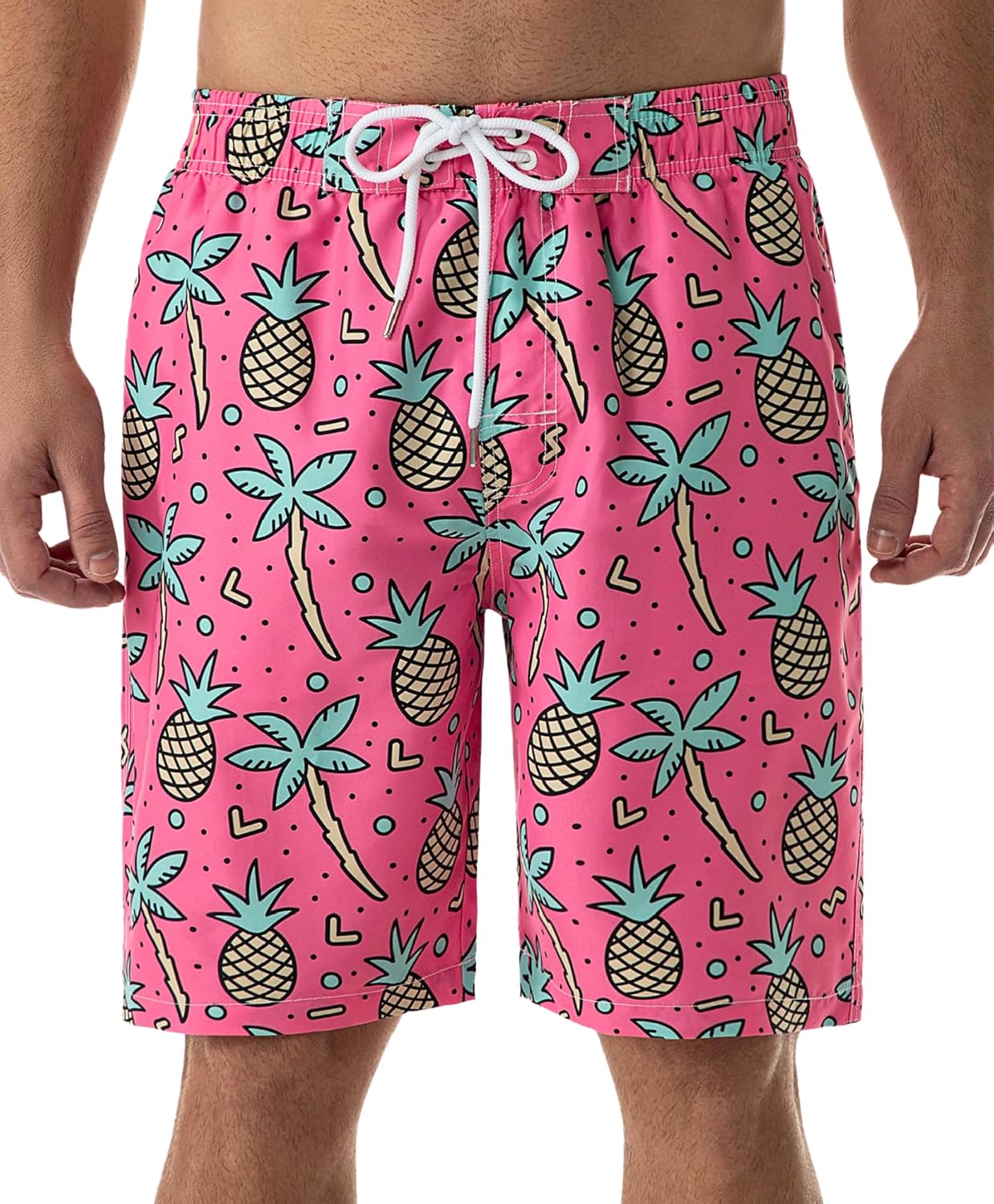 Bañador para hombre de secado rápido boardshorts para hombre, trajes de baño para hombre con forro de malla - Imagen 99 de 127