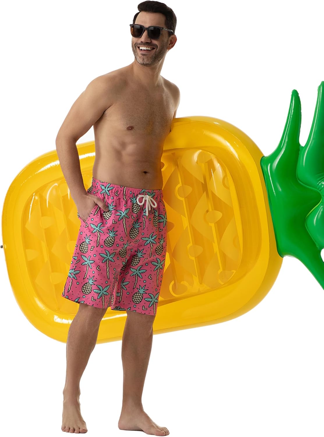 Bañador para hombre de secado rápido boardshorts para hombre, trajes de baño para hombre con forro de malla - Imagen 102 de 127