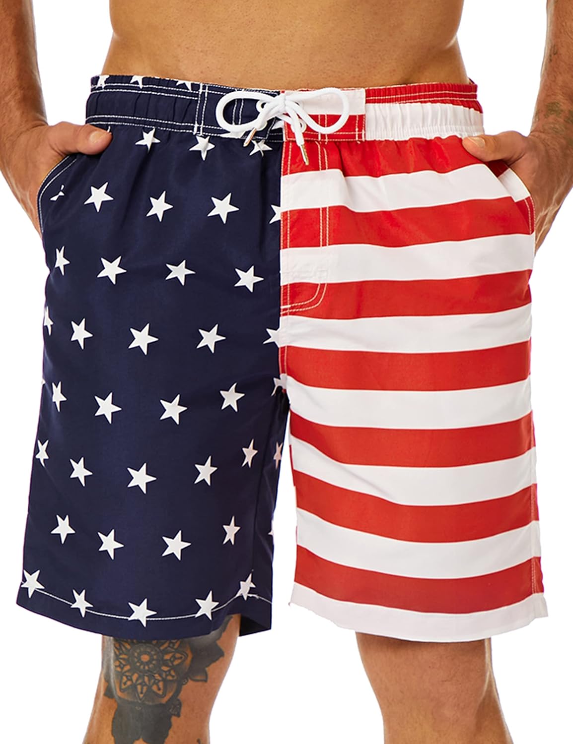 Bañador para hombre de secado rápido boardshorts para hombre, trajes de baño para hombre con forro de malla - Imagen 107 de 127