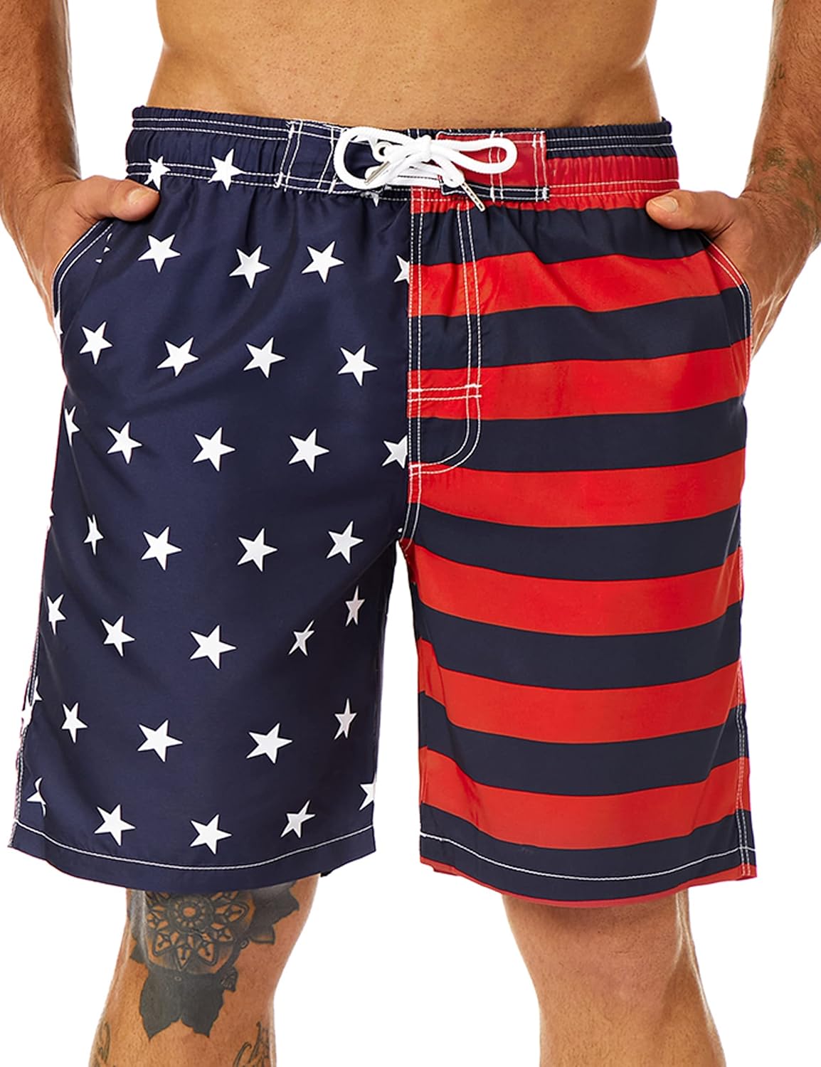 Bañador para hombre de secado rápido boardshorts para hombre, trajes de baño para hombre con forro de malla - Imagen 110 de 127