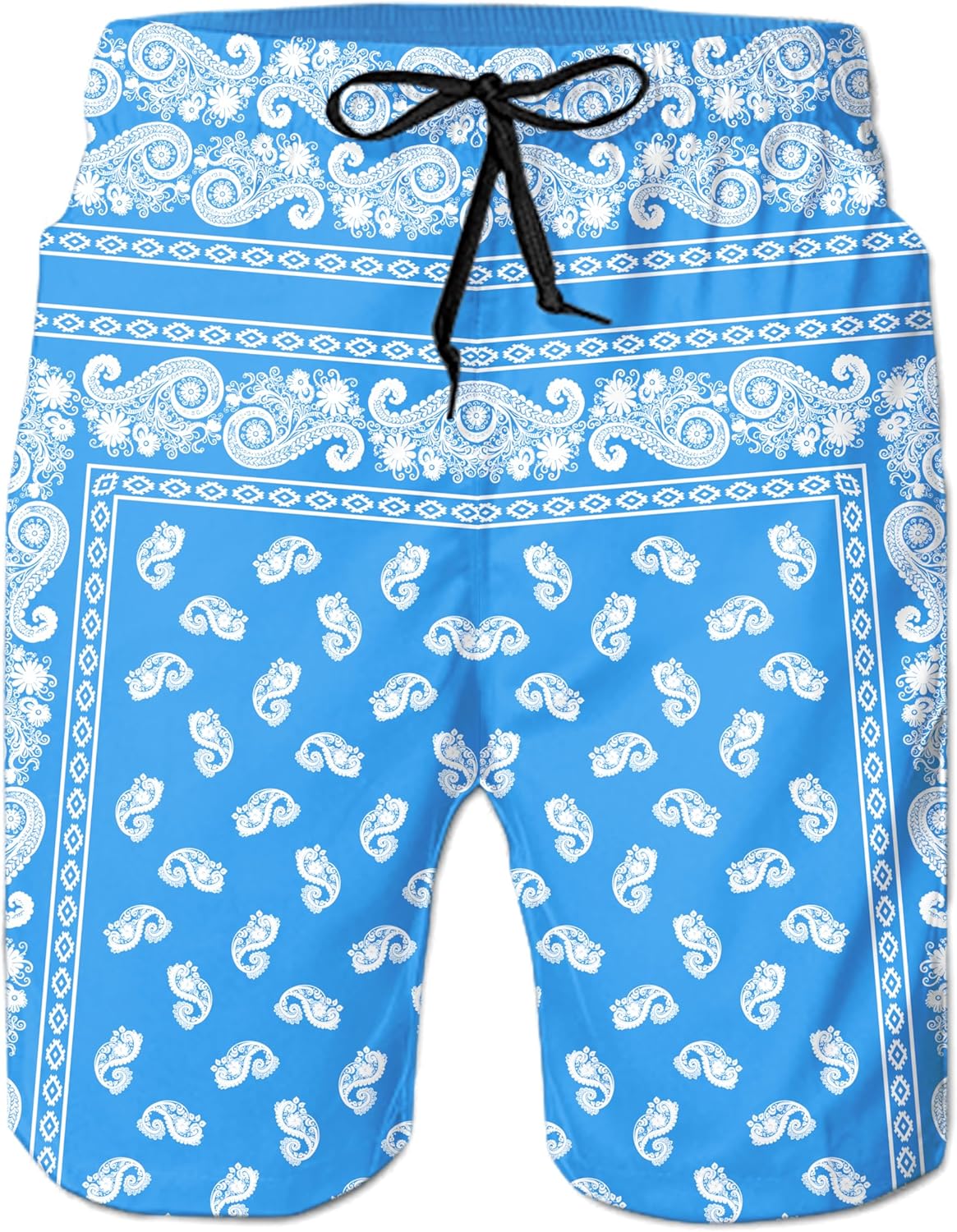 Herren Badehose schnelltrocknend Boardshorts Badeanzug mit Taschen Netzfutter - Bild 31 von 85