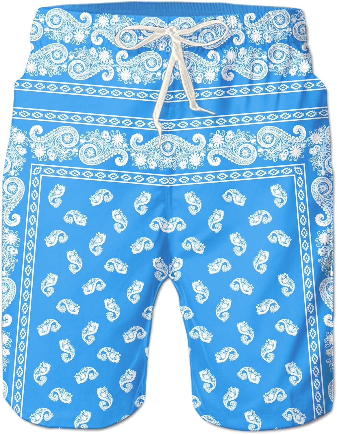 Herren Badehose schnelltrocknend Boardshorts Badeanzug mit Taschen Netzfutter - Bild 32 von 85