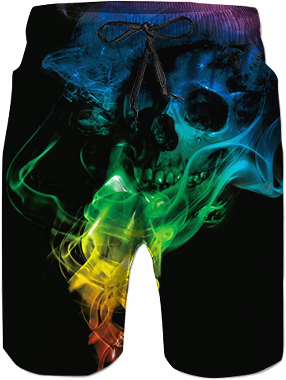 Herren Badehose schnelltrocknend Boardshorts Badeanzug mit Taschen Netzfutter - Bild 33 von 85