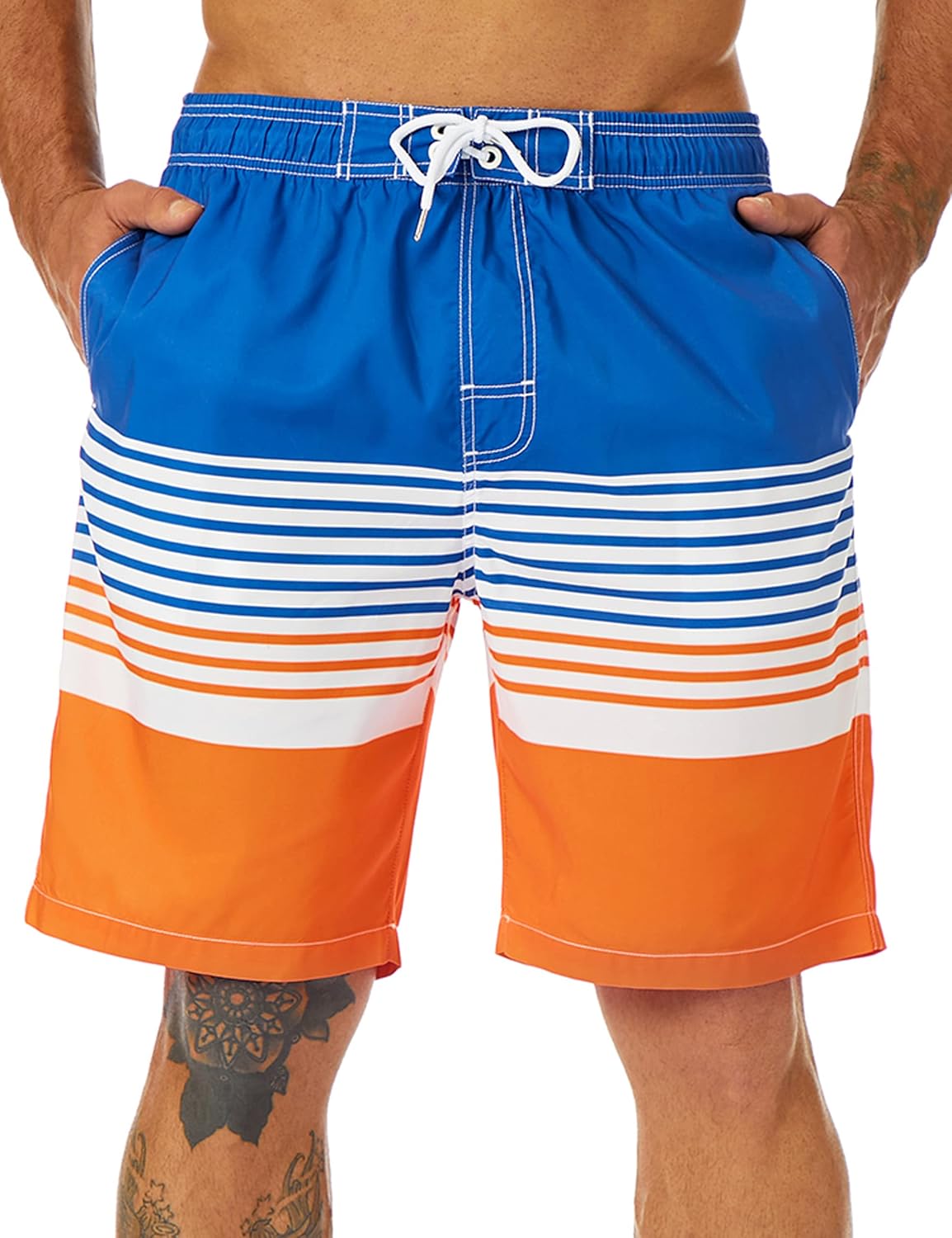Bañador para hombre de secado rápido boardshorts para hombre, trajes de baño para hombre con forro de malla - Imagen 120 de 127