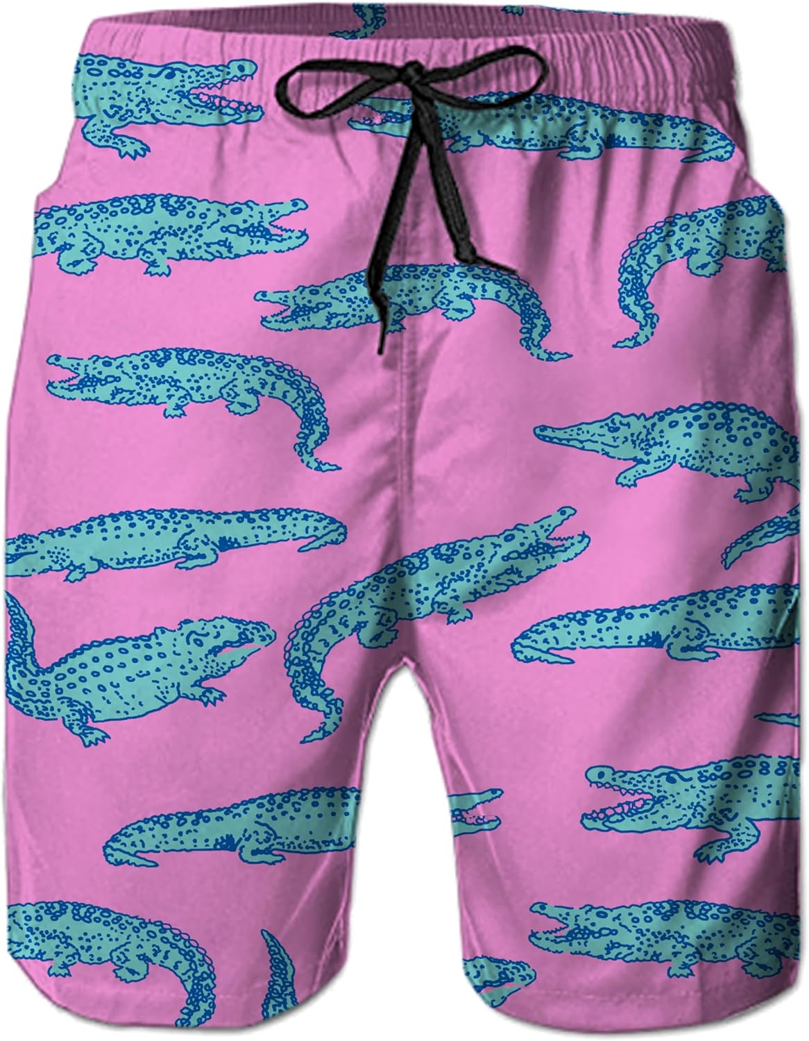 Herren Badehose schnelltrocknend Boardshorts Badeanzug mit Taschen Netzfutter - Bild 41 von 85