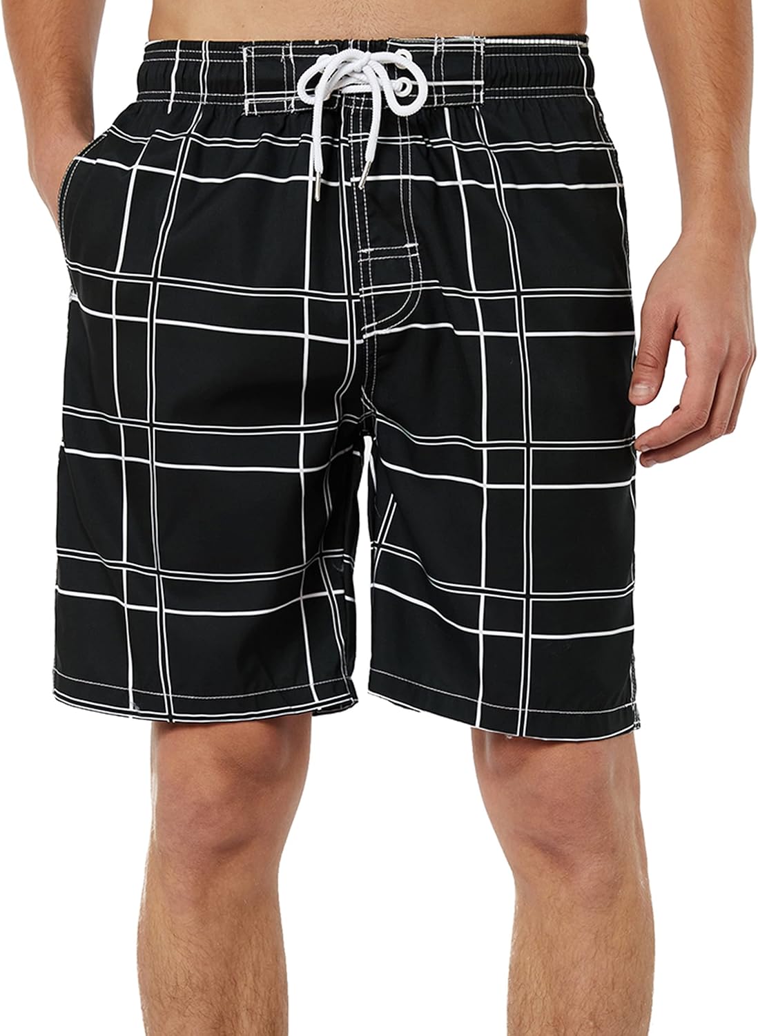 Bañador para hombre de secado rápido boardshorts para hombre, trajes de baño para hombre con forro de malla - Imagen 126 de 127