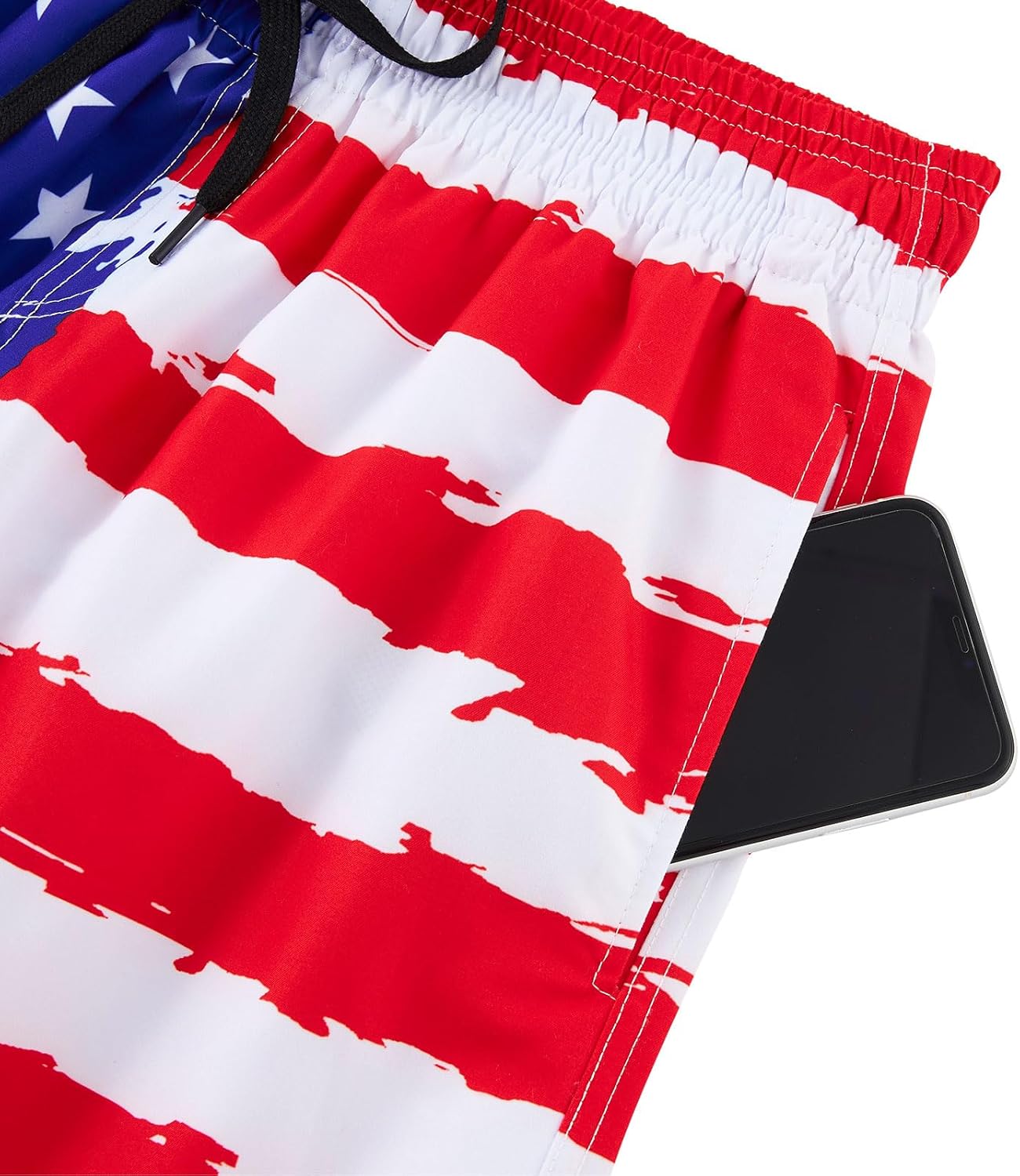 Herren Badehose schnelltrocknend Boardshorts Badeanzug mit Taschen Netzfutter - Bild 66 von 85