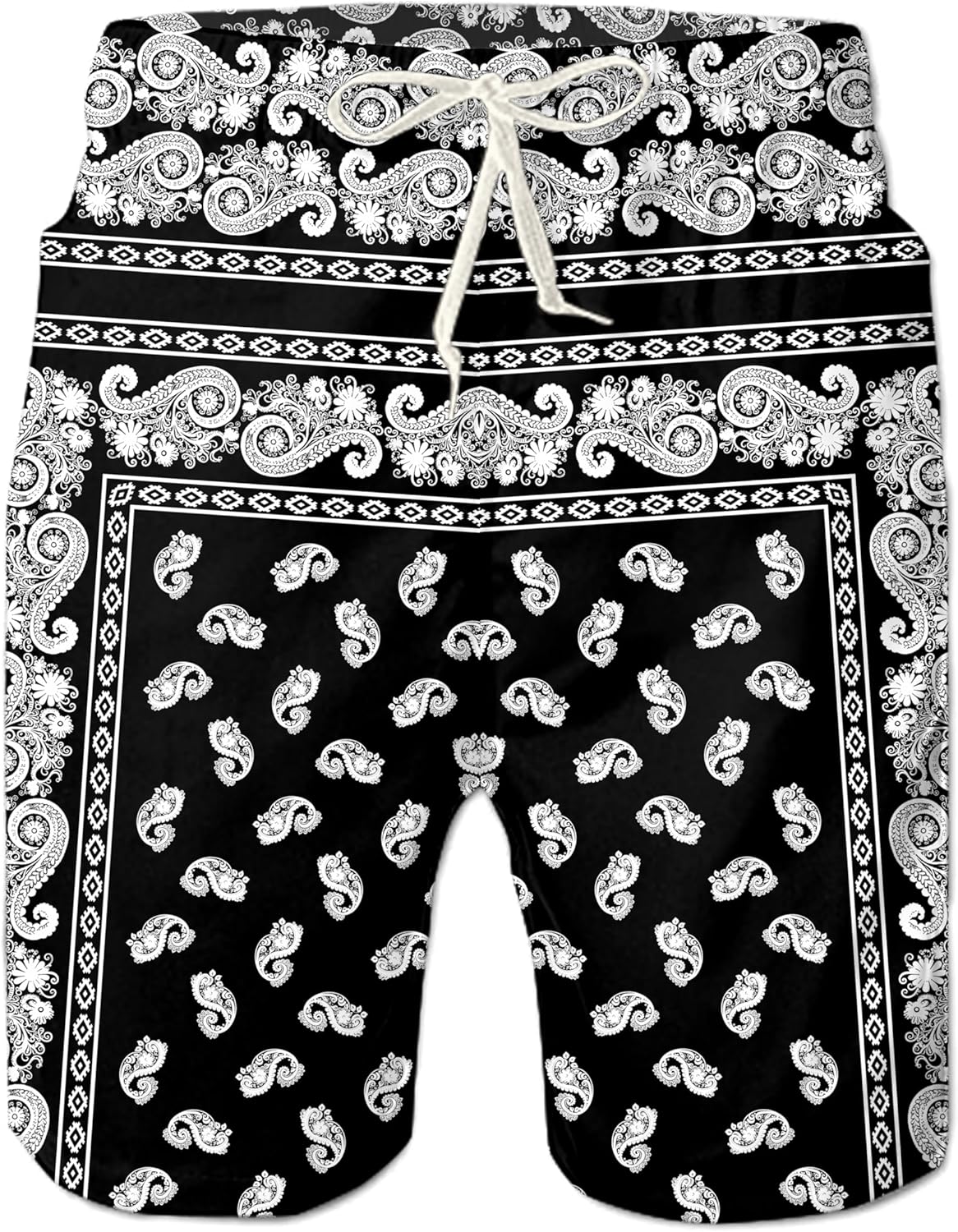 Herren Badehose schnelltrocknend Boardshorts Badeanzug mit Taschen Netzfutter - Bild 67 von 85