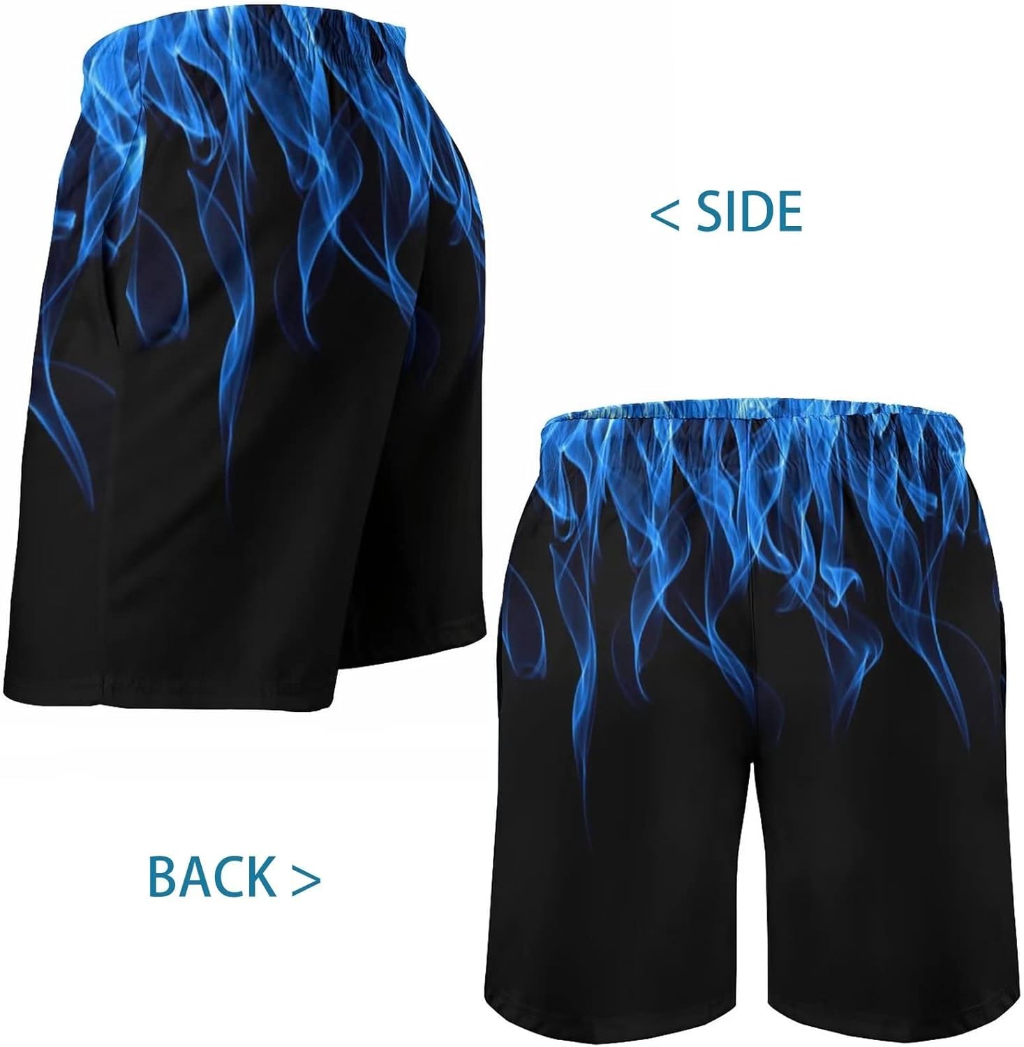 Men's Swim Trunk Hawaiian Mesh Lining Swimsuits Beach Shorts with Pockets - Picture 91 of 138