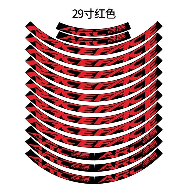 MTB Rim Stickers Bike Wheel Set Decal Rim Decal Bicycle Accessories Decorative - Picture 25 of 34