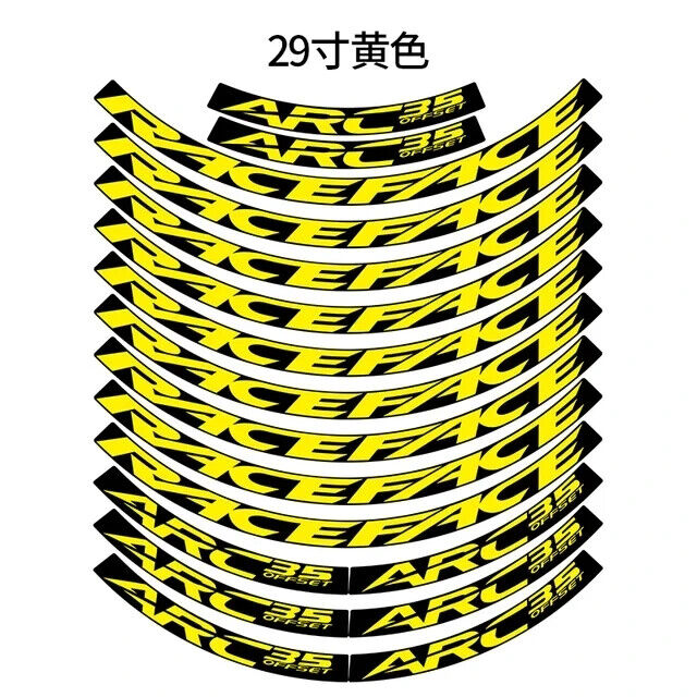MTB Rim Stickers Bike Wheel Set Decal Rim Decal Bicycle Accessories Decorative - Picture 31 of 34