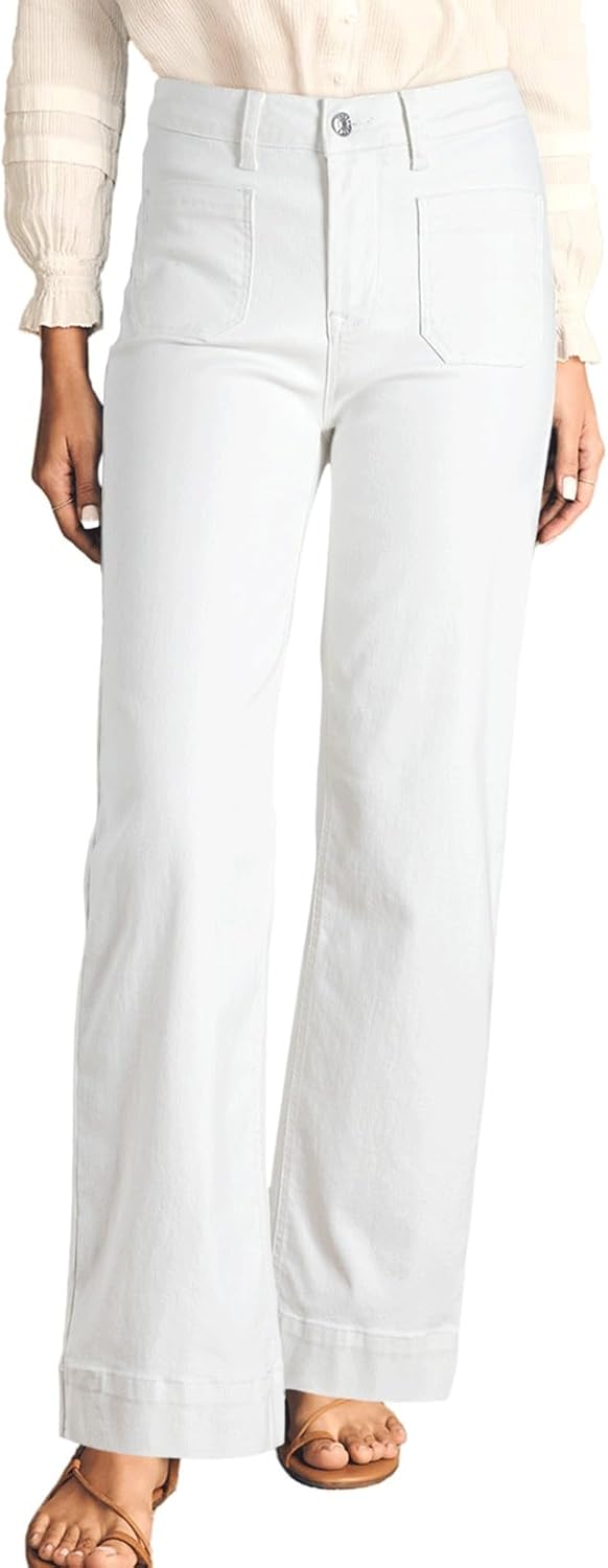 Damen High Waist Wide Leg Jeans Stretchy Straight Leg Denim Hose mit Tasche - Bild 48 von 80