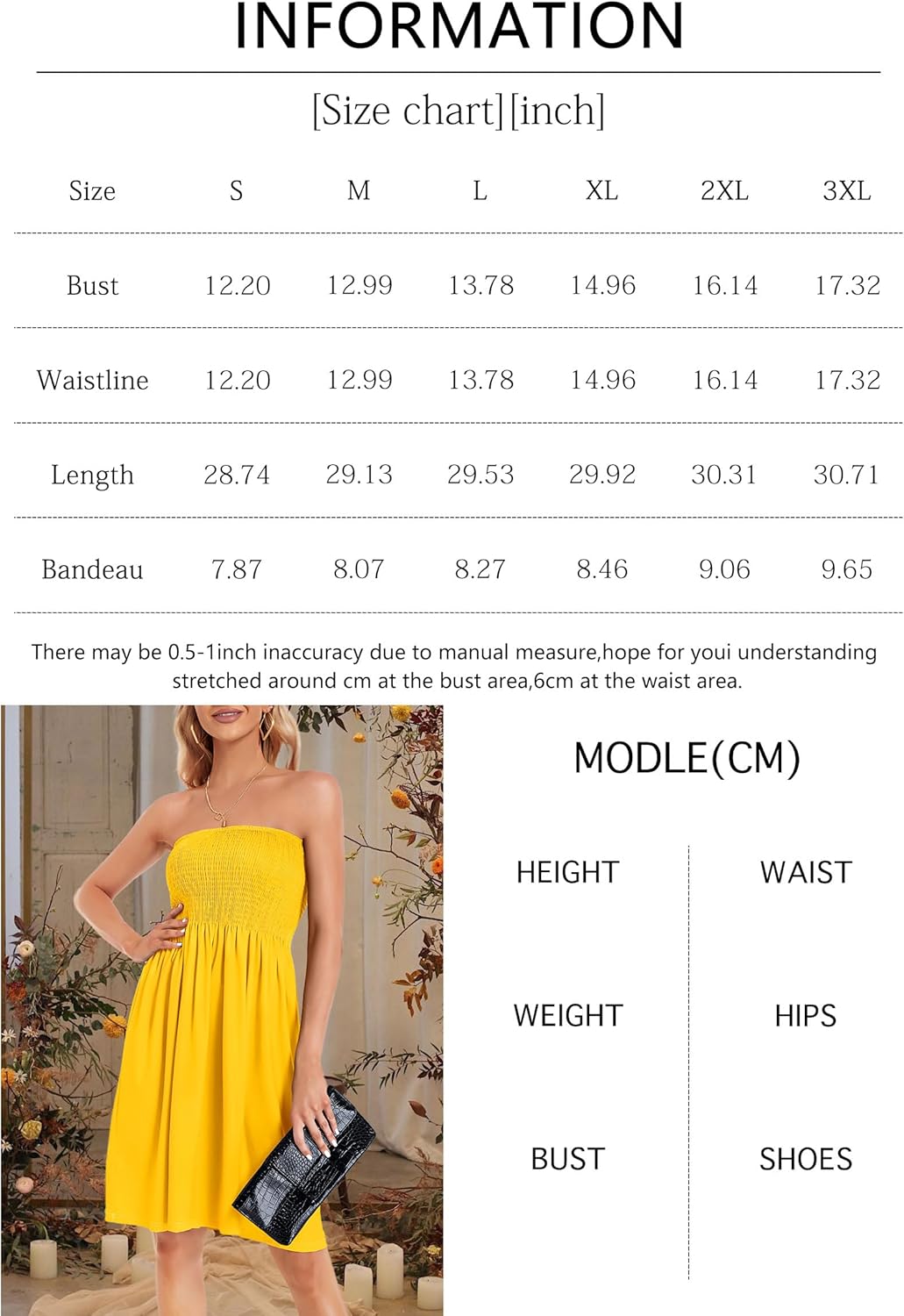 Summer Dresses for Women Beach Cover Ups Strapless Boho Floral Print Sundress - Picture 170 of 248
