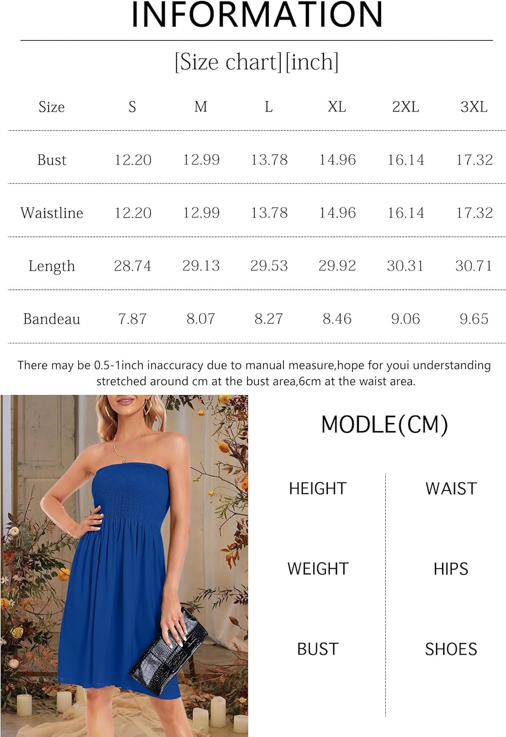Summer Dresses for Women Beach Cover Ups Strapless Boho Floral Print Sundress - Picture 176 of 248