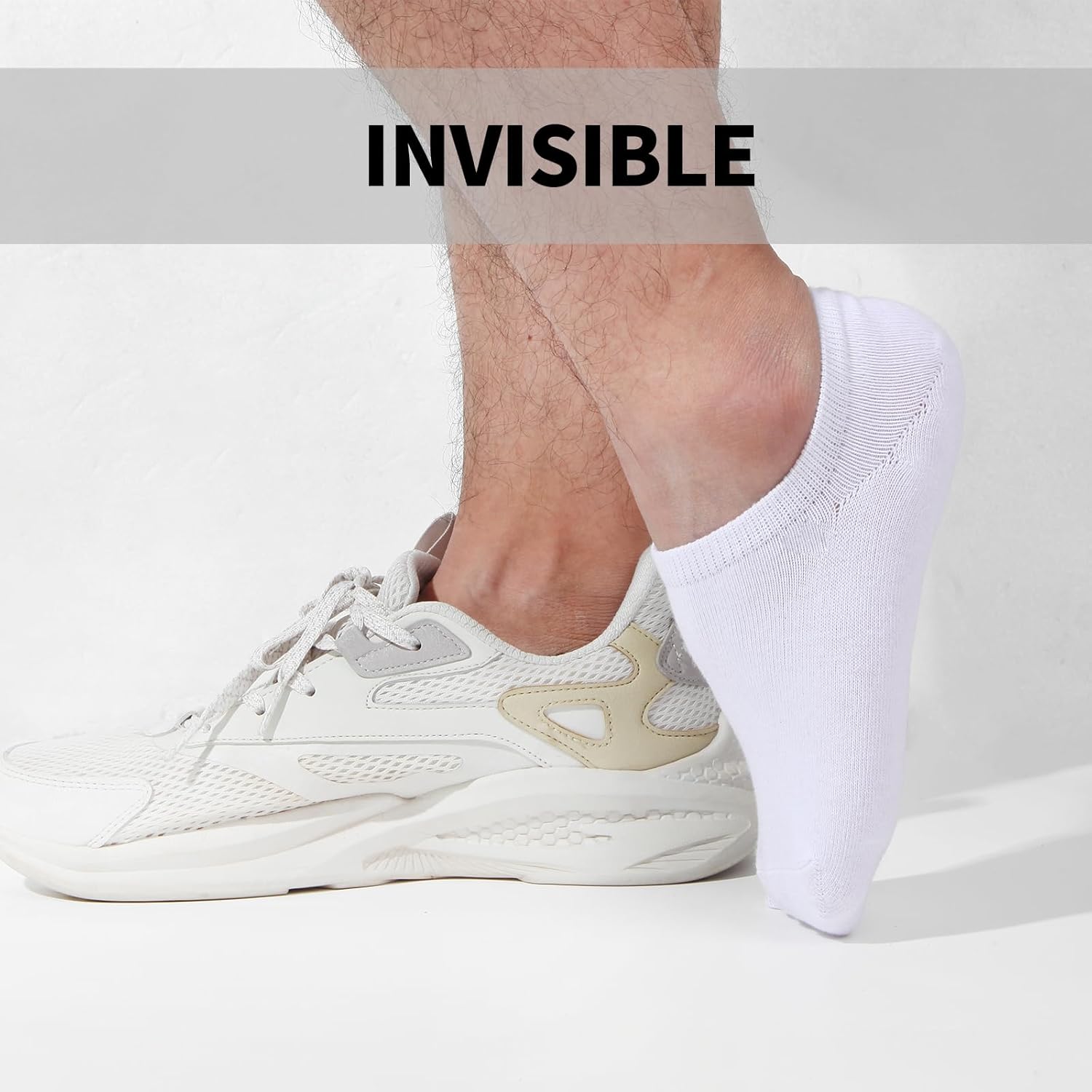 6/10 Pairs Non-Slip No Show Ankle Socks - Low Cut Invisible Liner for Women Men - Bild 27 von 59