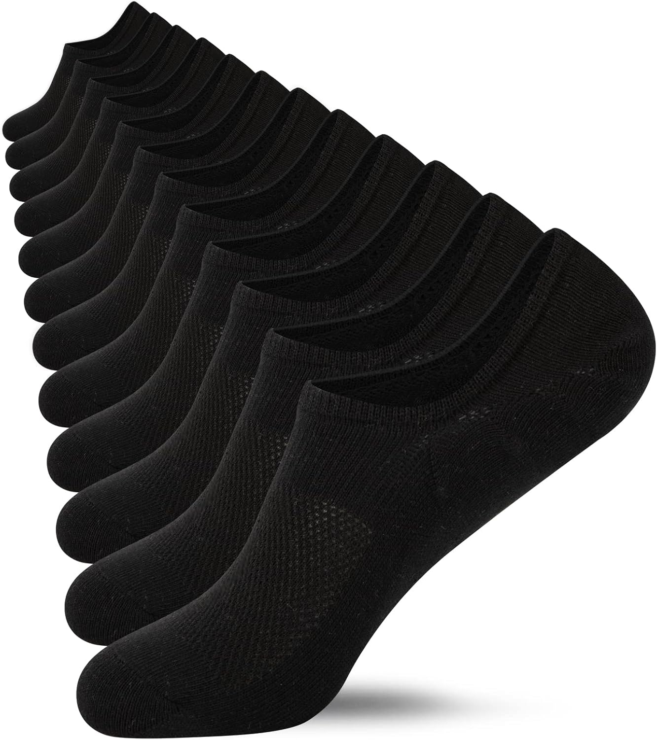 Womens No Show Cotton Socks Low Cut Non-Slip Casual Flat Boat Liners (6/9 Pairs) - Bild 24 von 48
