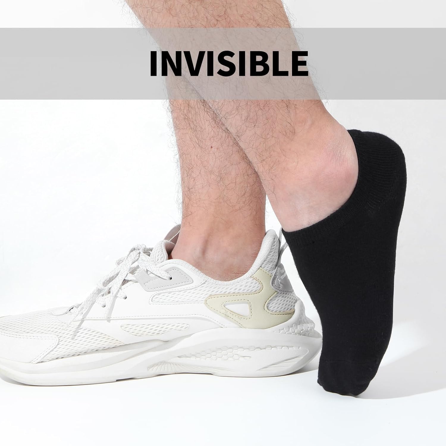 6/10 Pairs Non-Slip No Show Ankle Socks - Low Cut Invisible Liner for Women Men - Bild 39 von 59