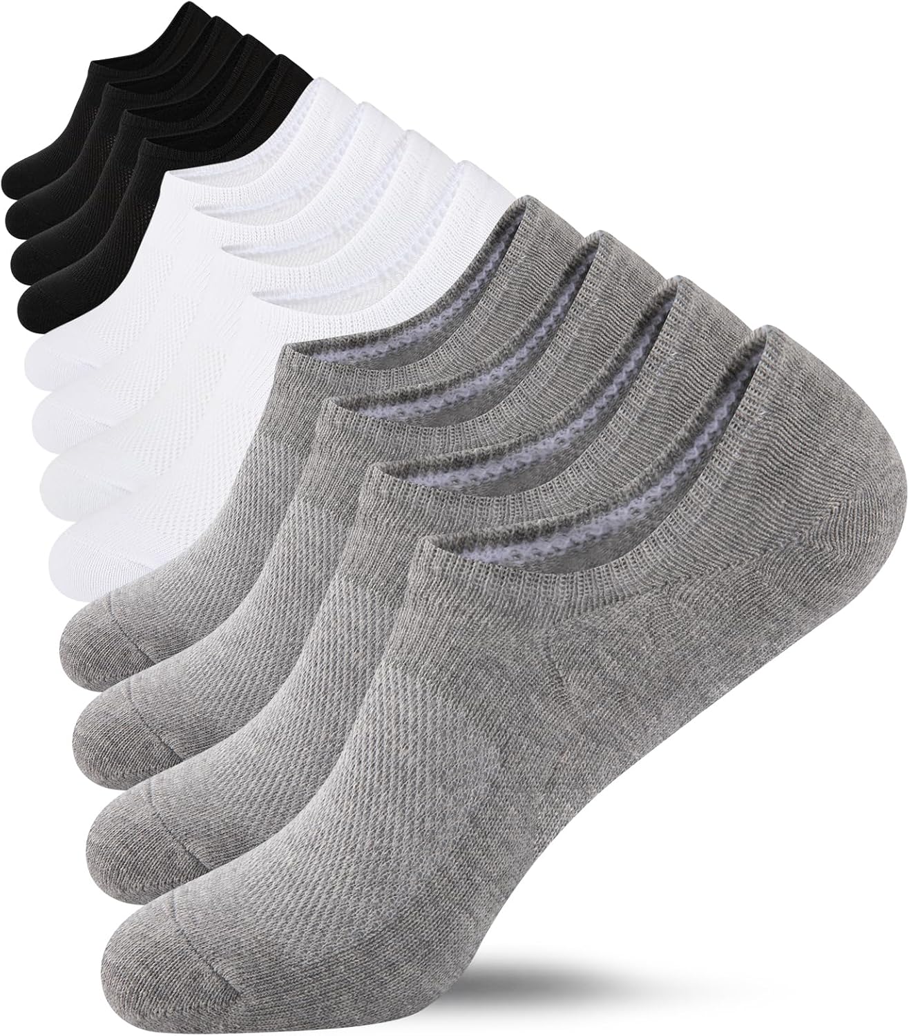 Womens No Show Cotton Socks Low Cut Non-Slip Casual Flat Boat Liners (6/9 Pairs) - Bild 37 von 48