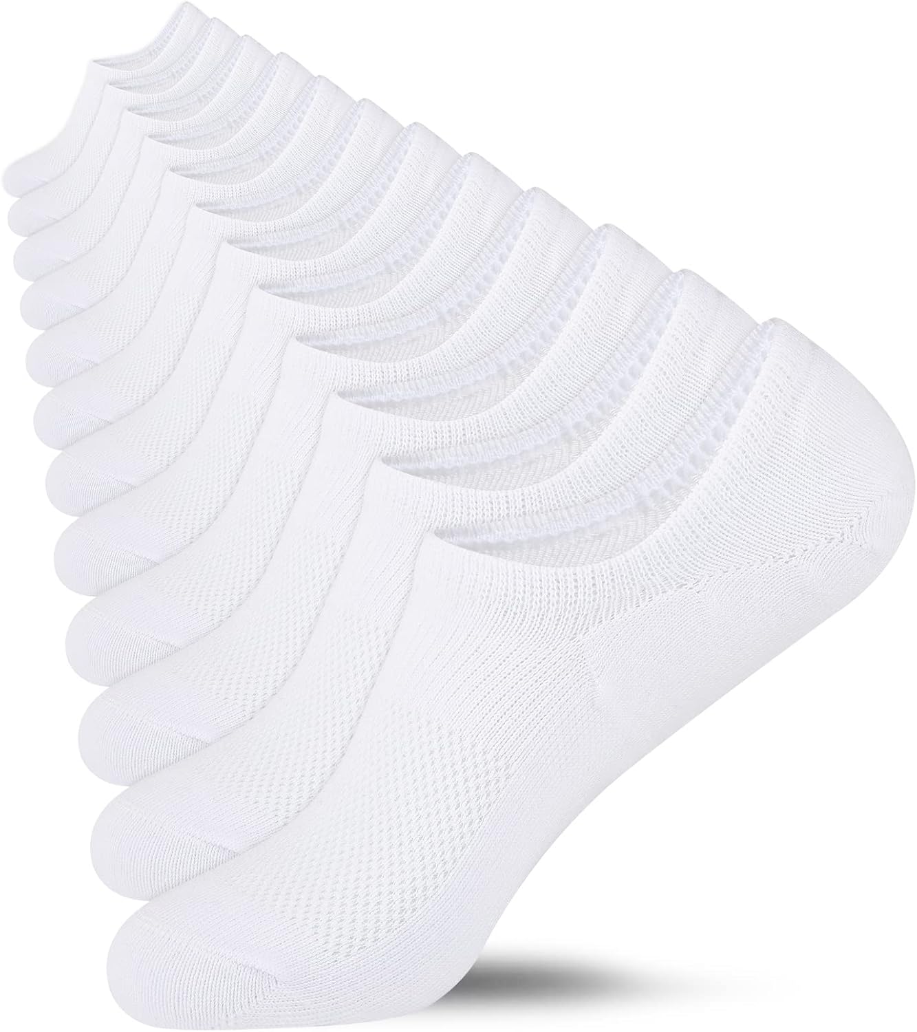 Womens No Show Cotton Socks Low Cut Non-Slip Casual Flat Boat Liners (6/9 Pairs) - Bild 45 von 48